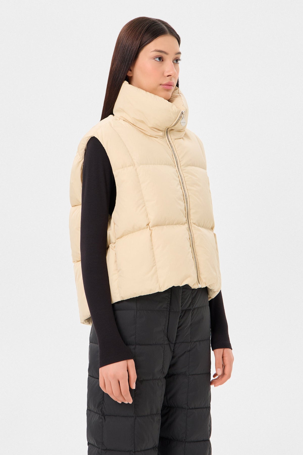 ZIP VEST ENNIO BEIGE - IENKI IENKI