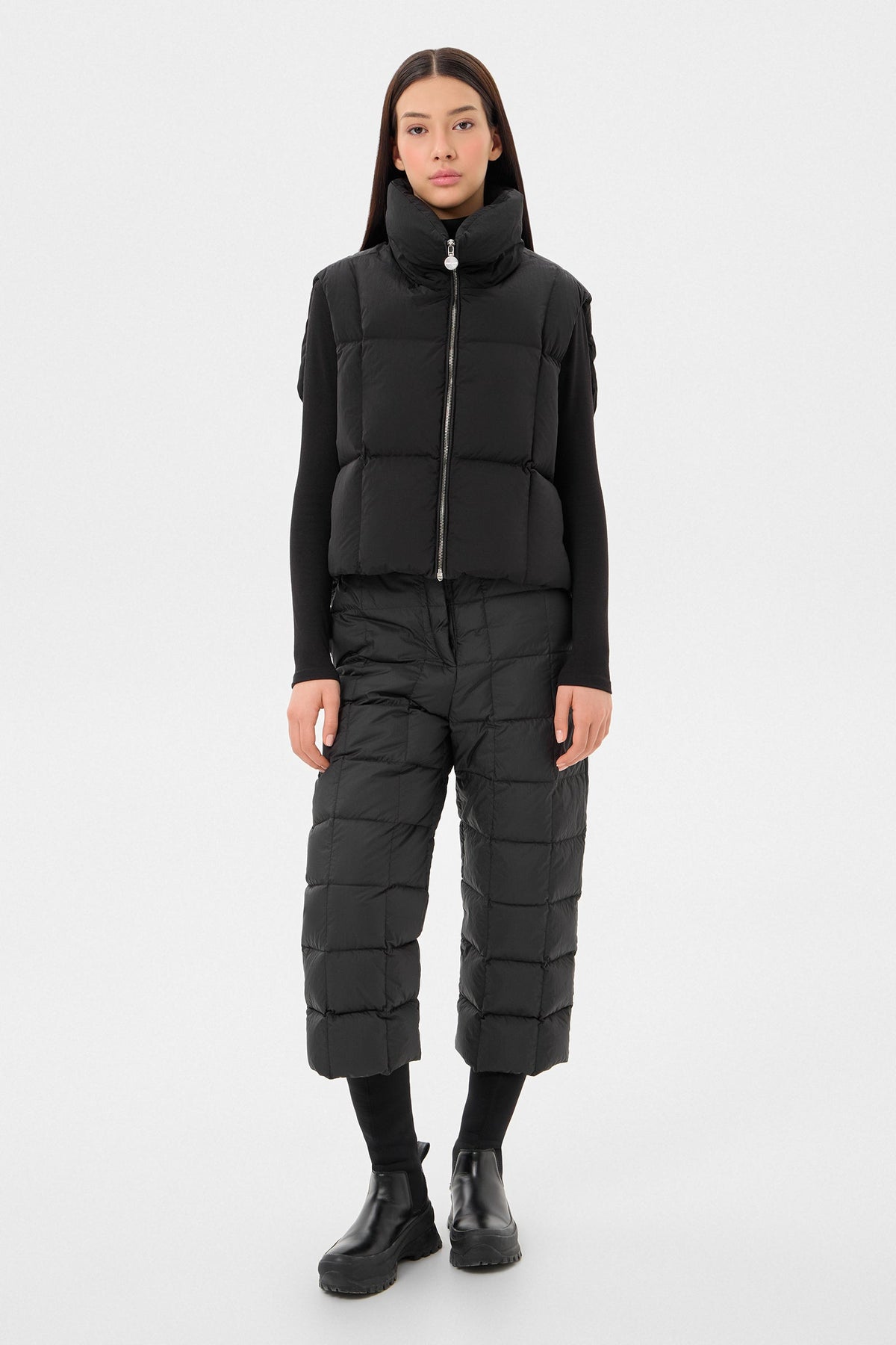ZIP VEST ENNIO BLACK - IENKI IENKI