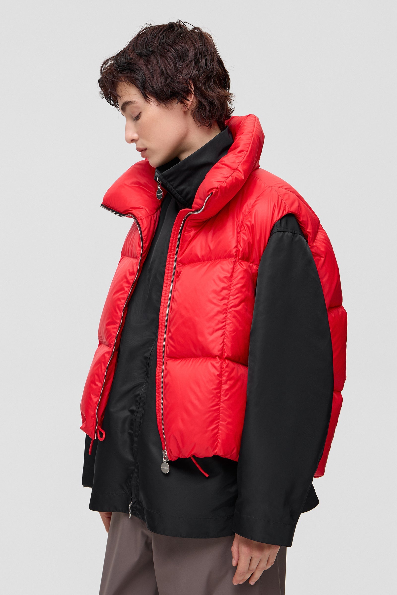 ZIP VEST KISS RED - IENKI IENKI
