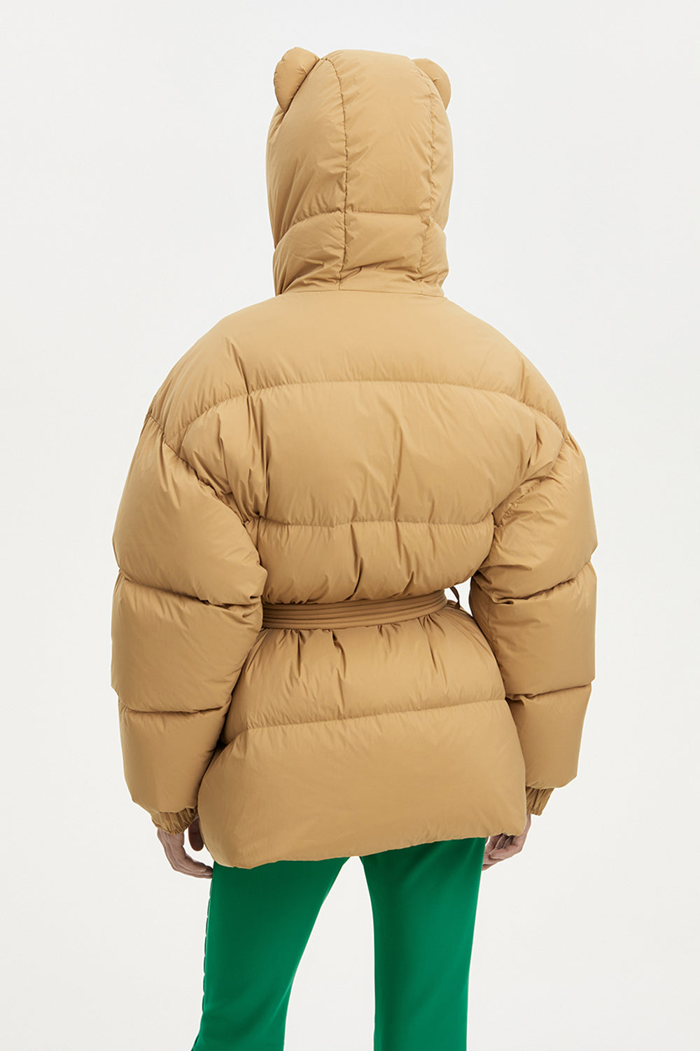 lenki lenki hooded bear Michlin Jacket soft yellow nylon