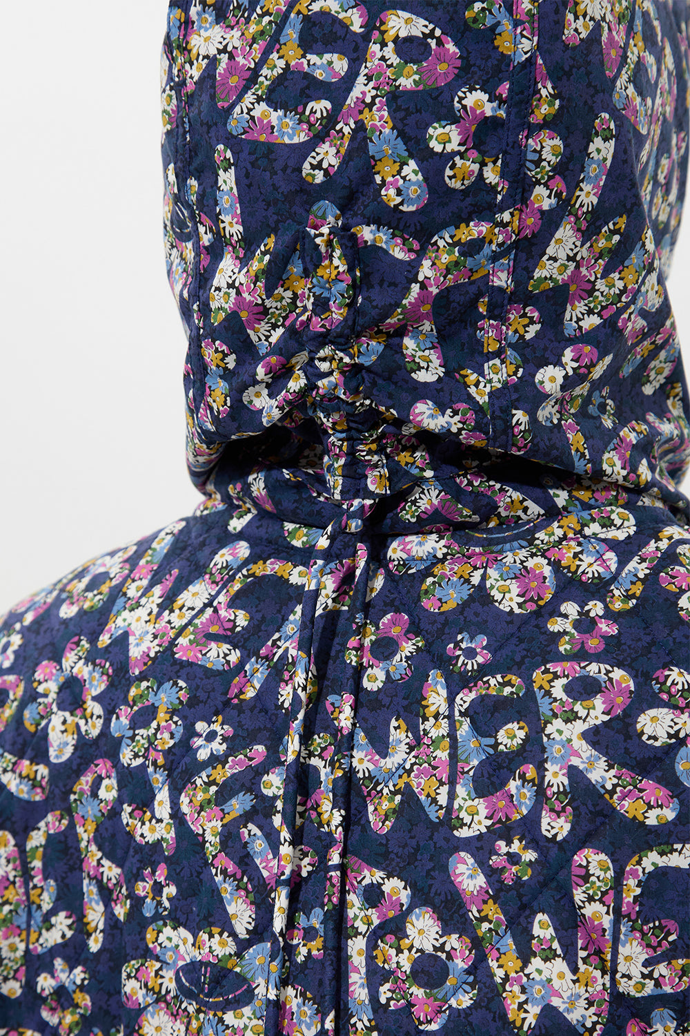 Light Parka Flower Navy