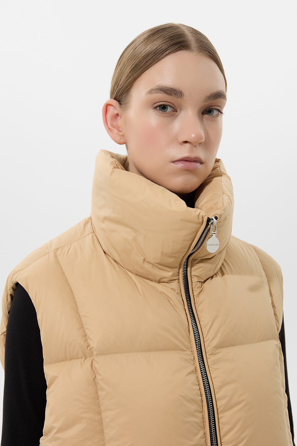 Zip Vest Leon Cream