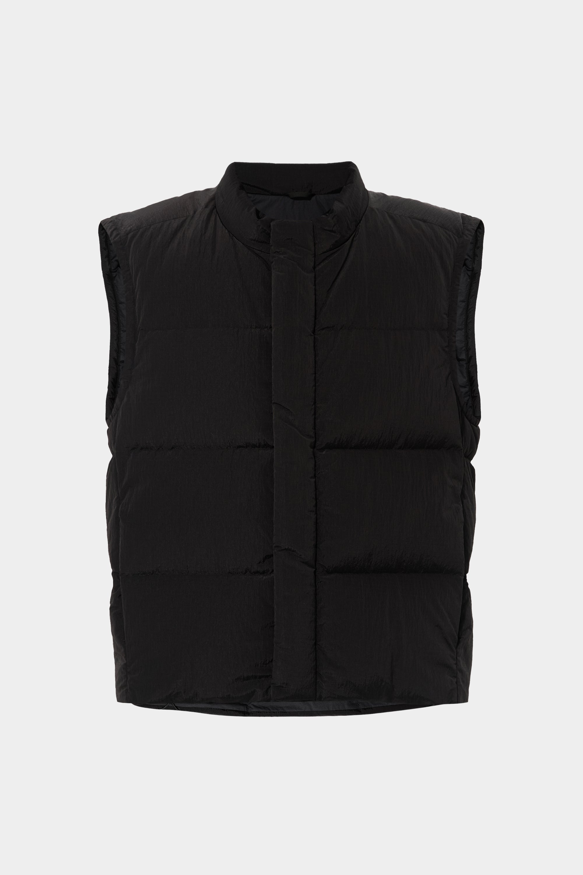 Cloud Vest Man Rib Black