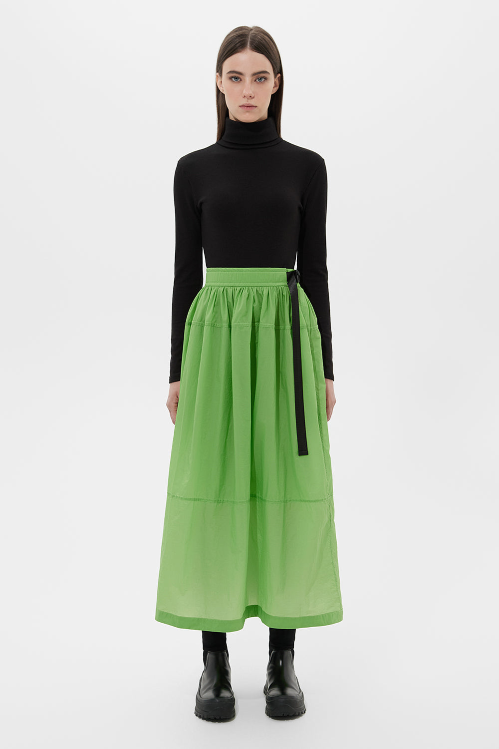 Balloon Skirt Micro Lime