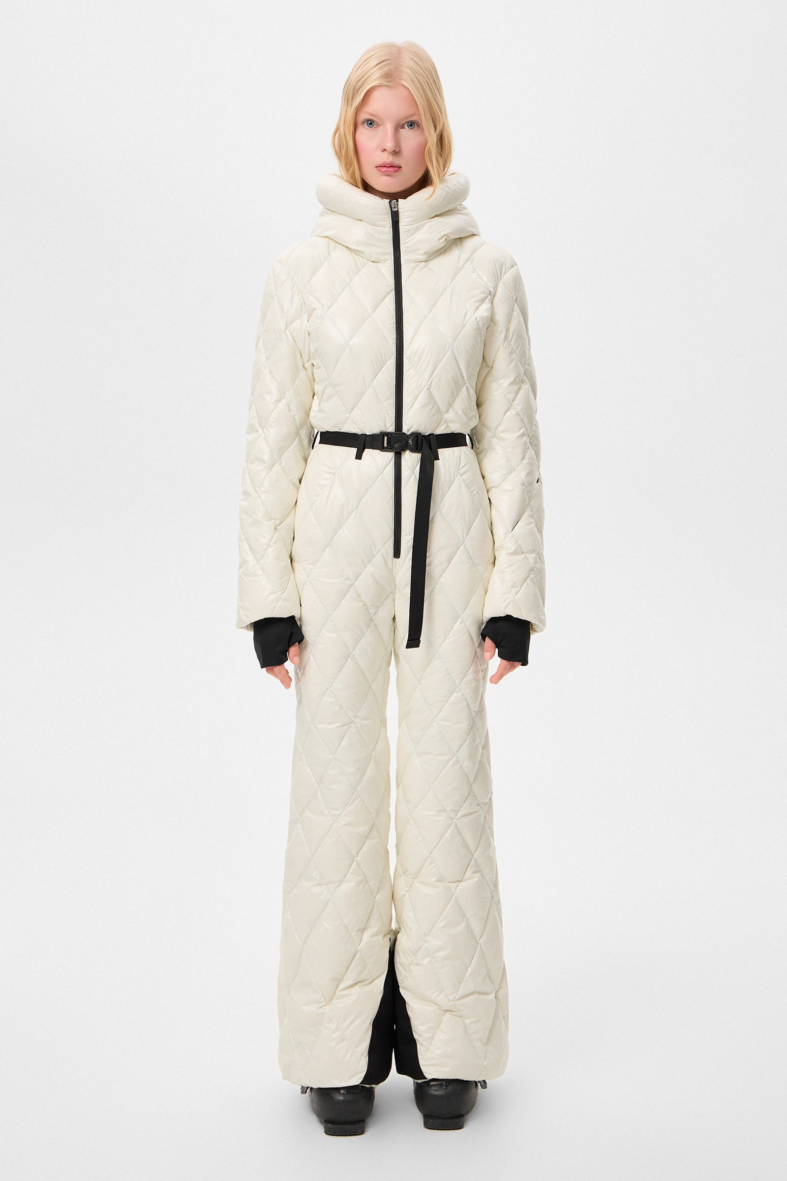 Apres Ski  Overall Glitter White