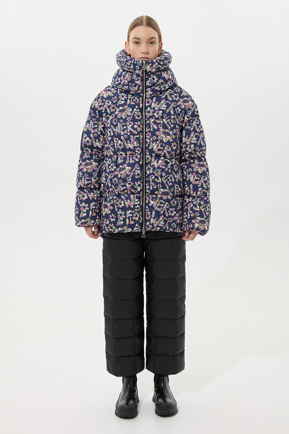 Wendy Jacket Flower Navy