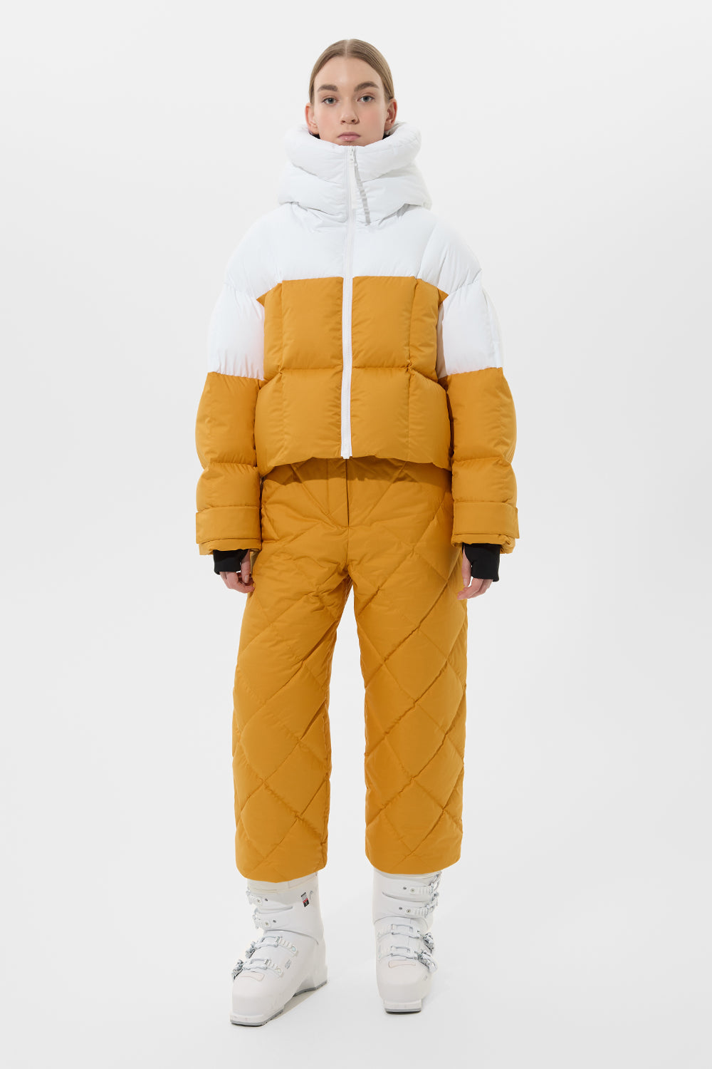 Double Apres Ski Wendy Jacket Tec White + Tec Amber