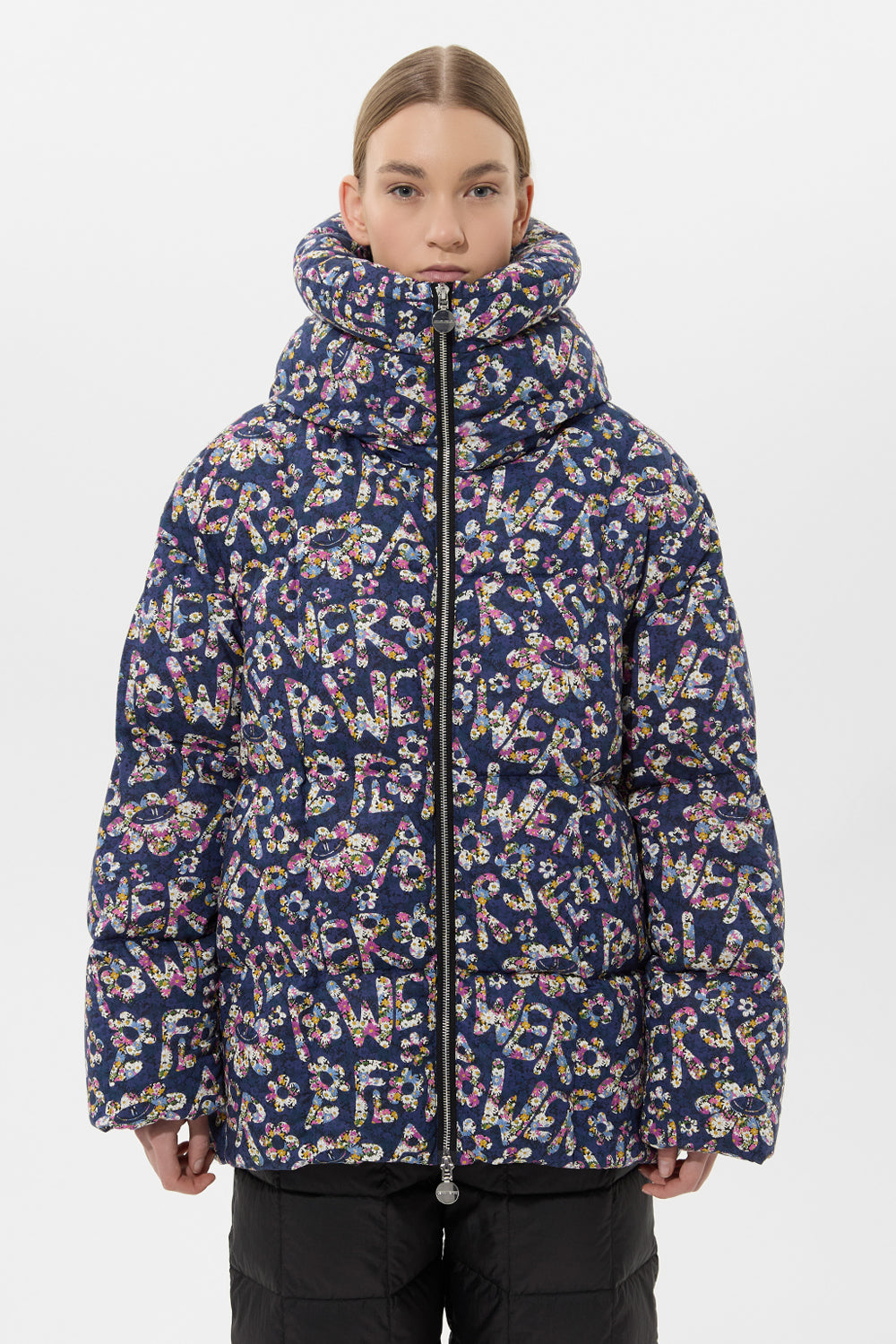 Wendy Jacket Flower Navy