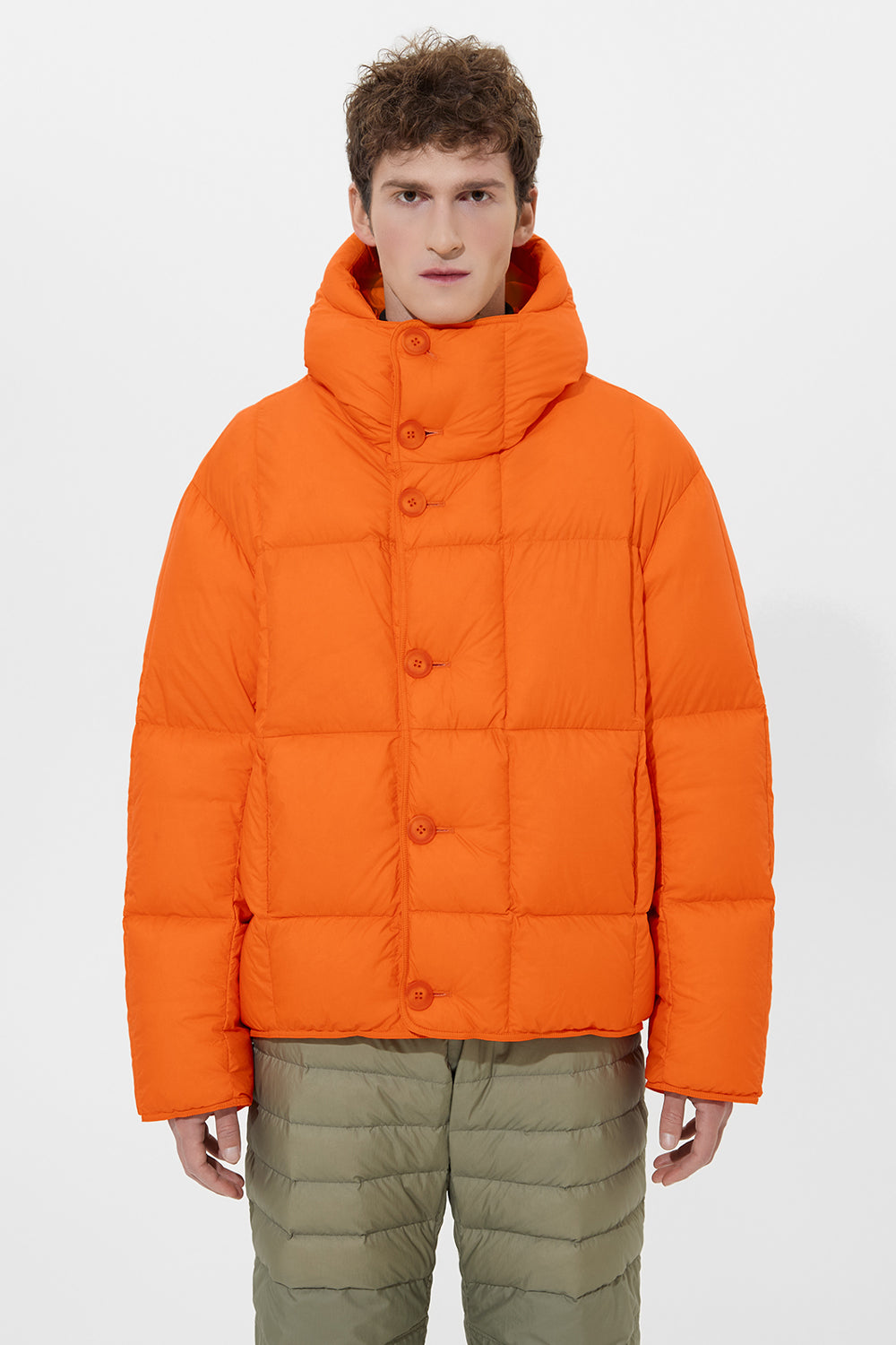 Young Jacket Man Micro Orange