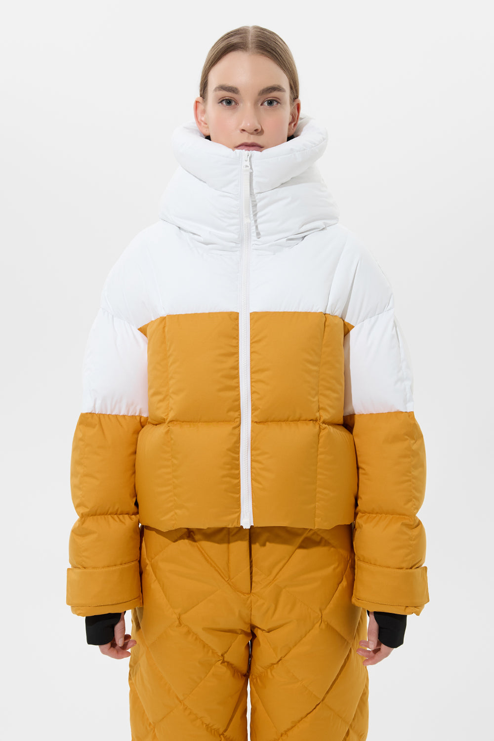 Double Apres Ski Wendy Jacket Tec White + Tec Amber