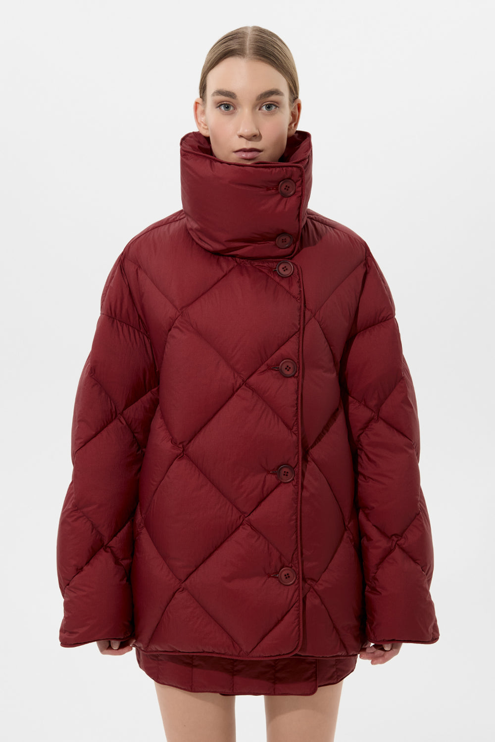 Cozy Queen Jacket Micro Burgundy