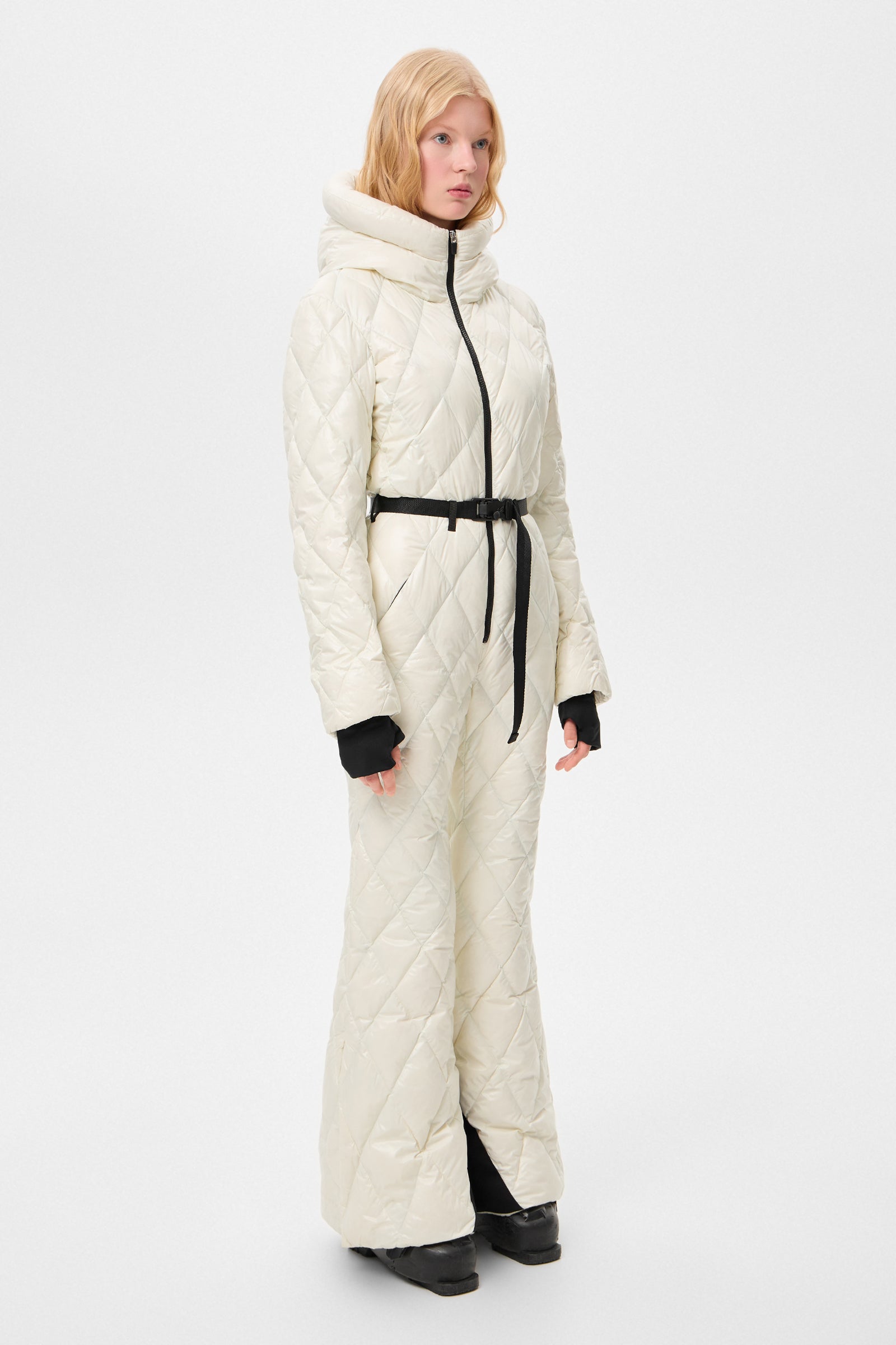 Apres Ski  Overall Glitter White