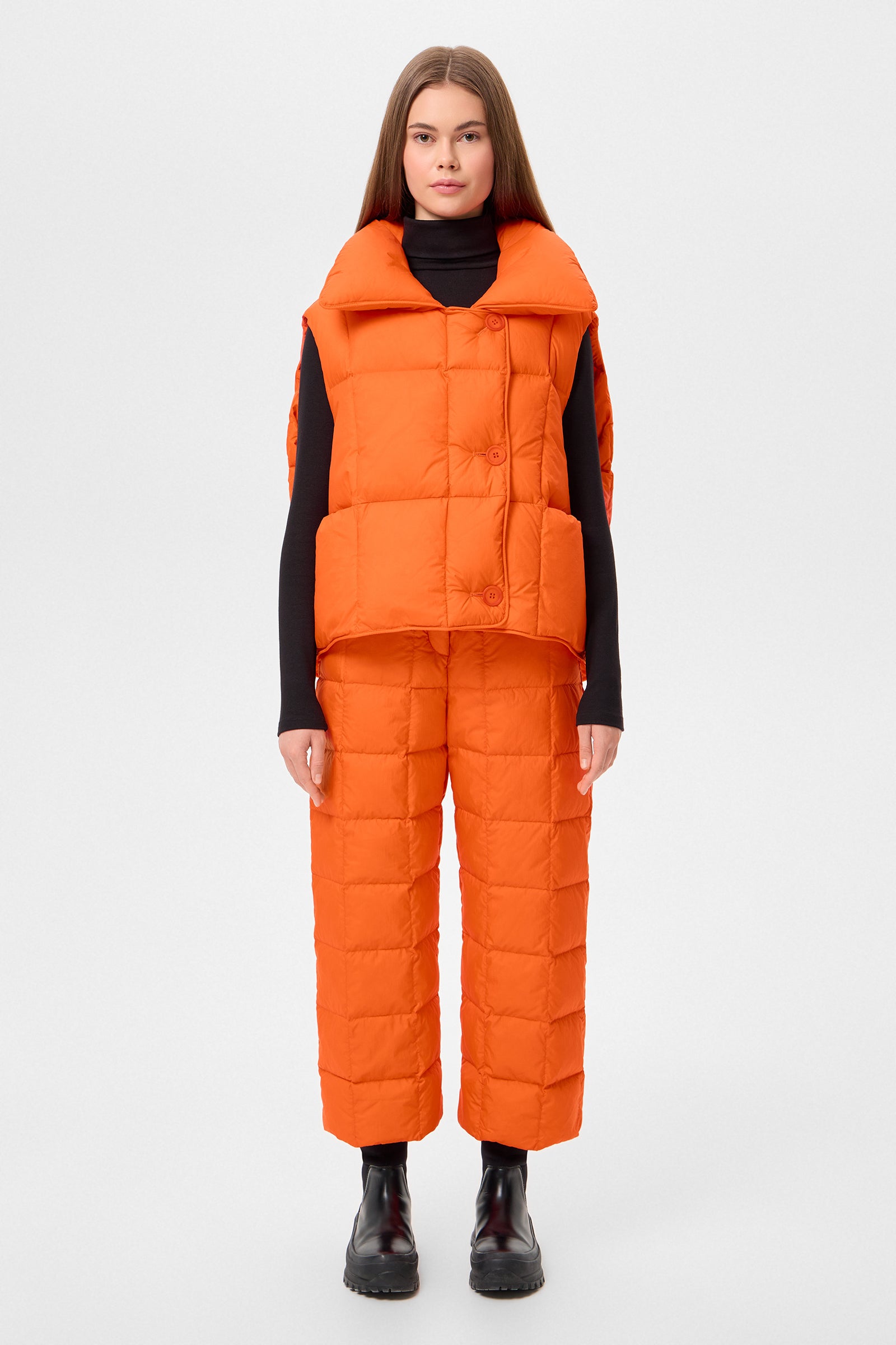 Cozy Cloud Vest  Micro Orange