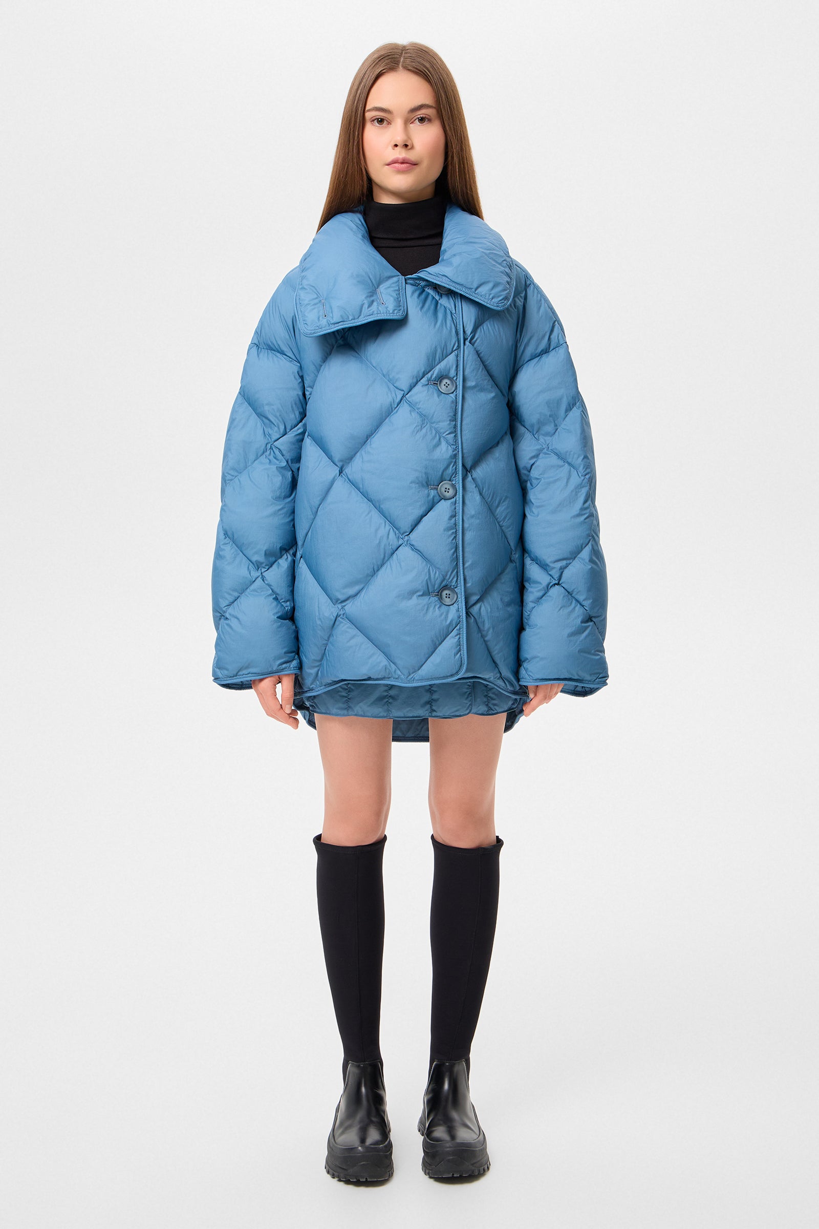Cozy Queen Jacket Micro Stone Blue