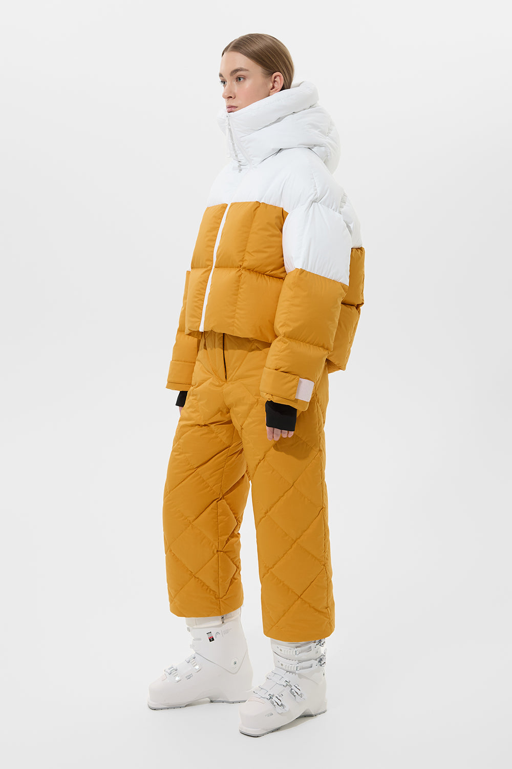 Double Apres Ski Wendy Jacket Tec White + Tec Amber