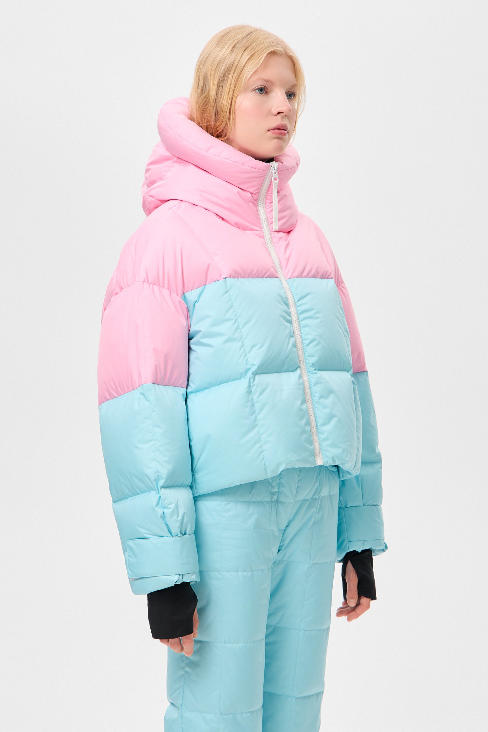 Double Apres Ski  Wendy  Jacket Tec Pink + Aqua