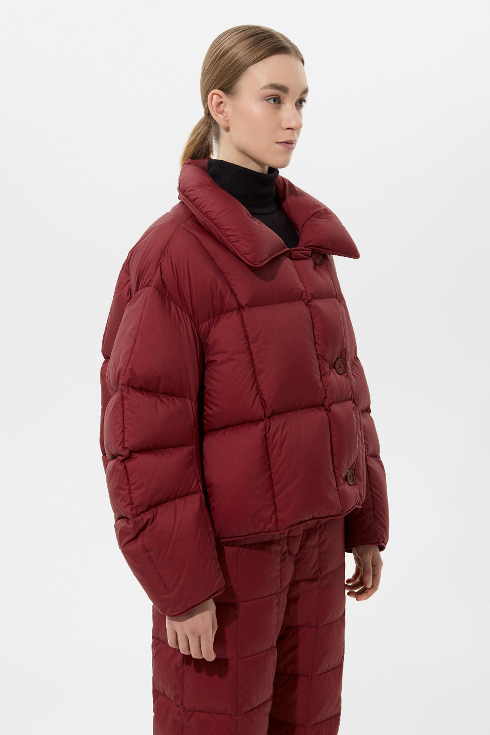 Cozy Cloud Jacket Micro Burgundy