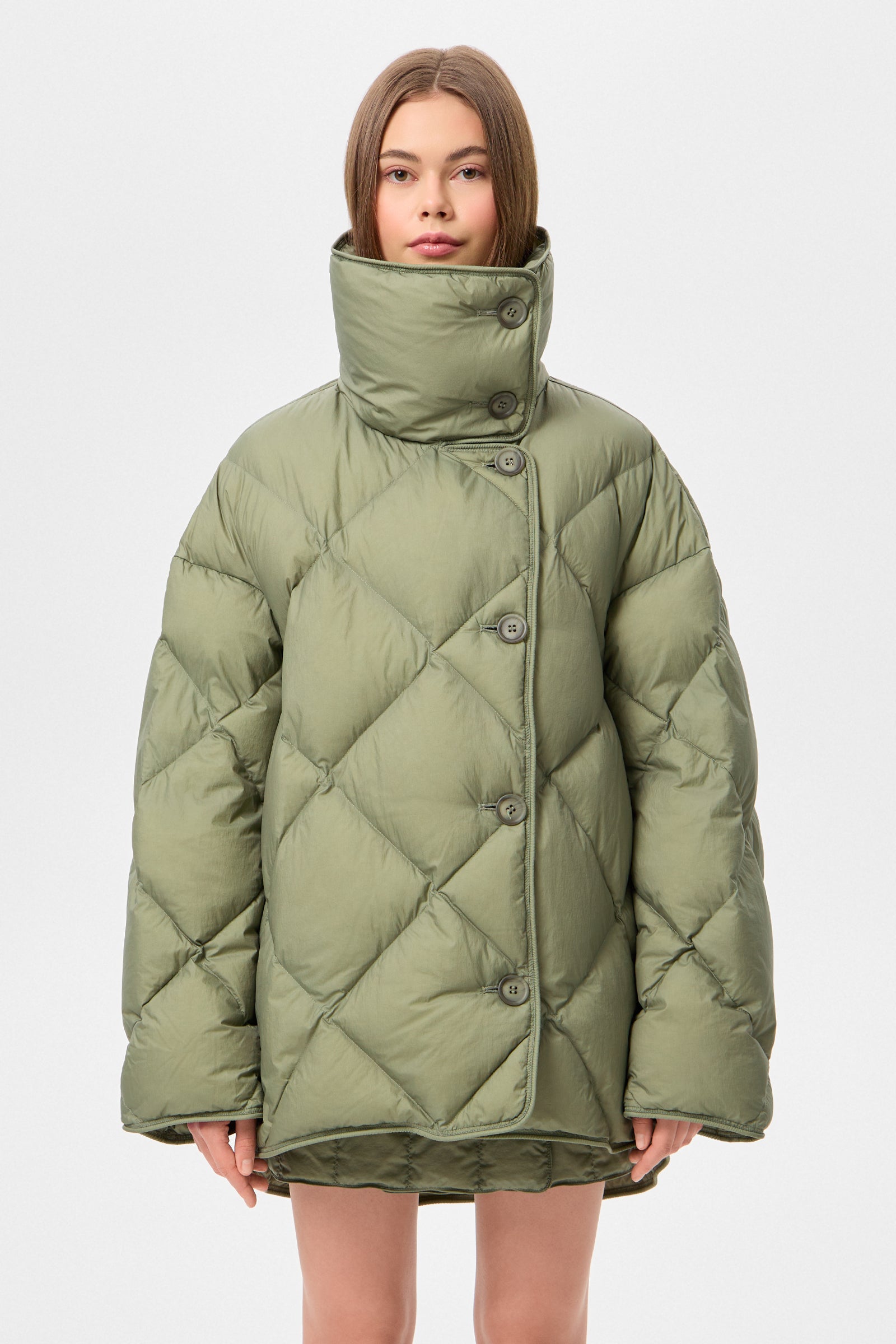Cozy Queen Jacket Micro Olive Green