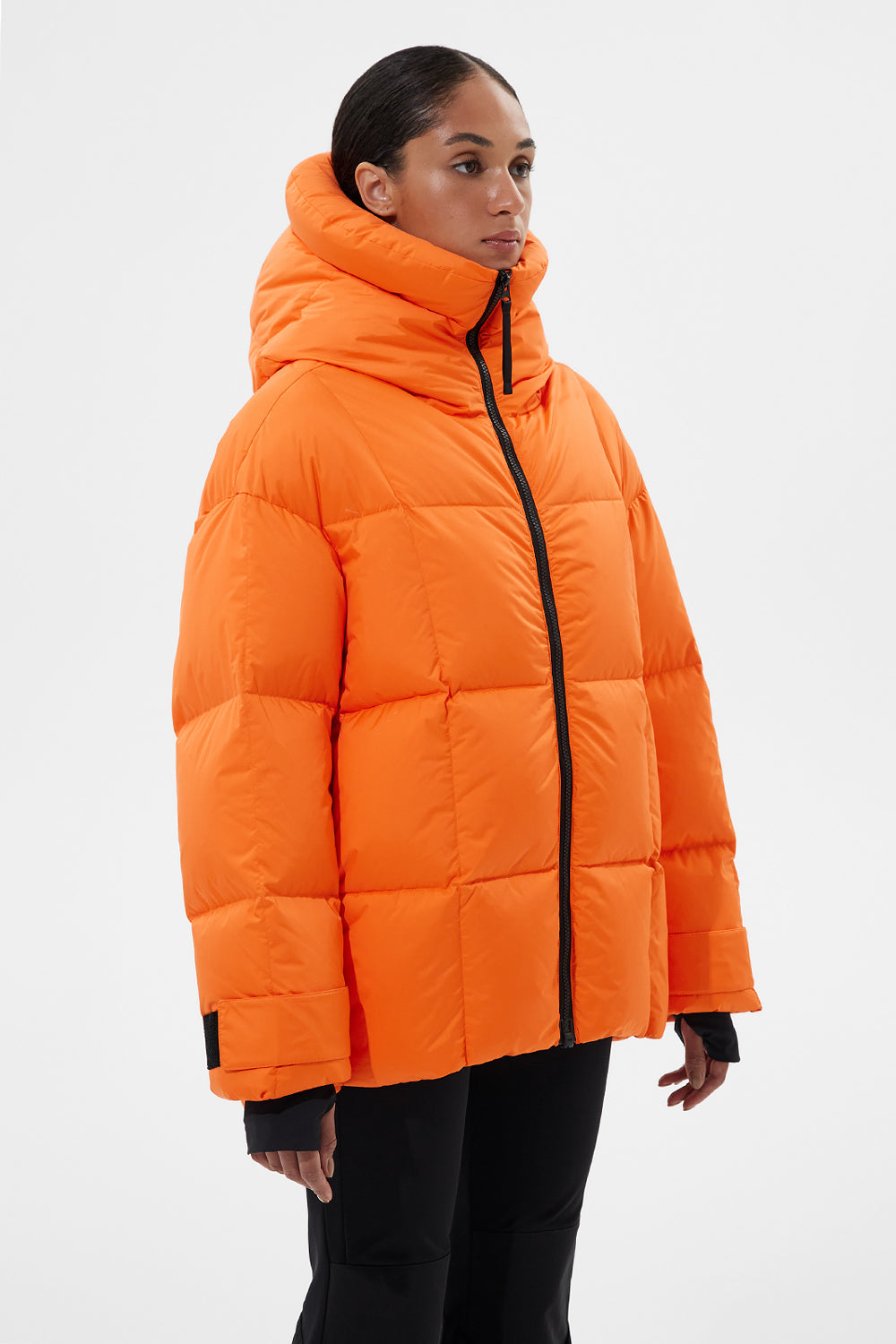 Long orange sale jacket