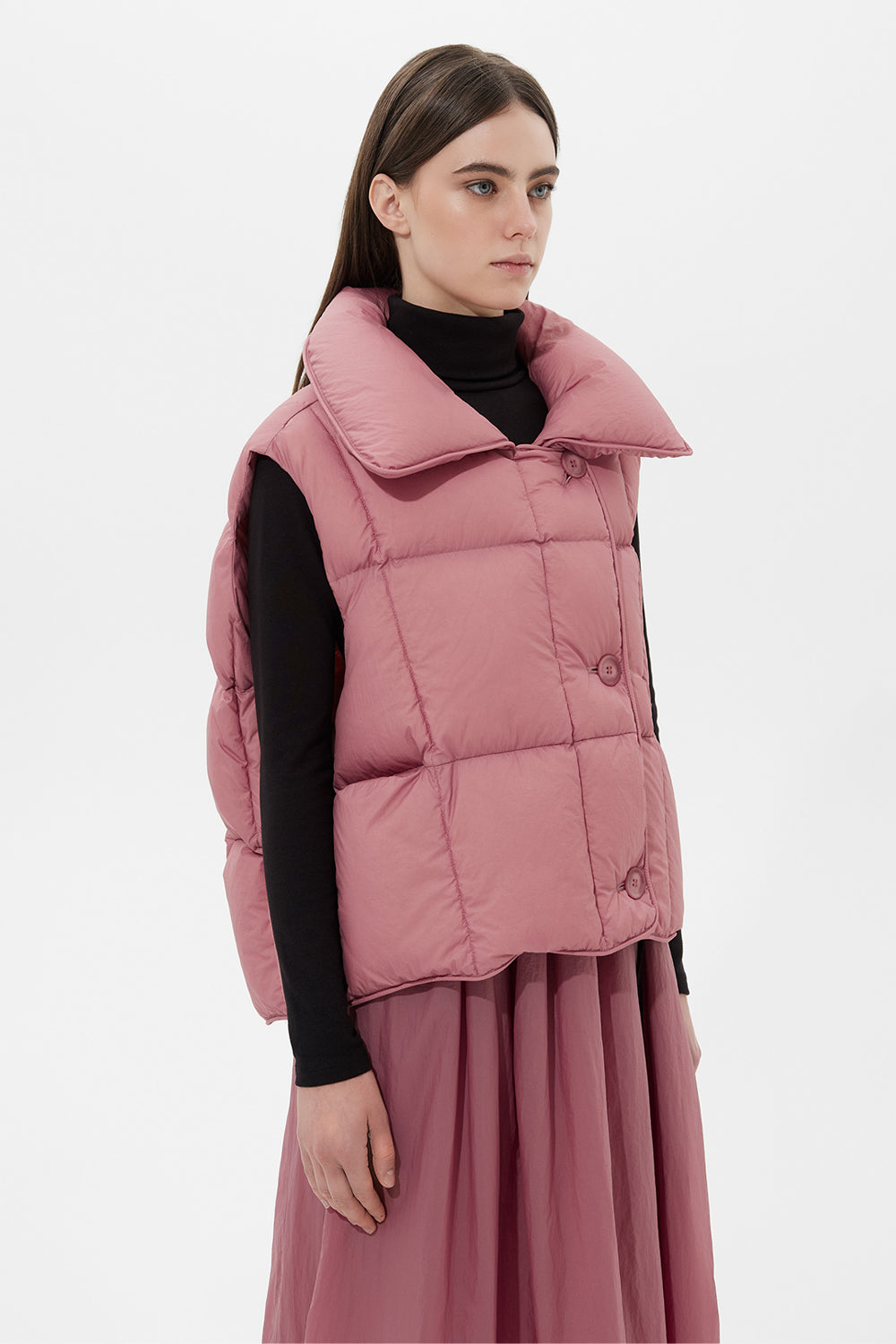 Cozy Cloud Vest Micro Rose