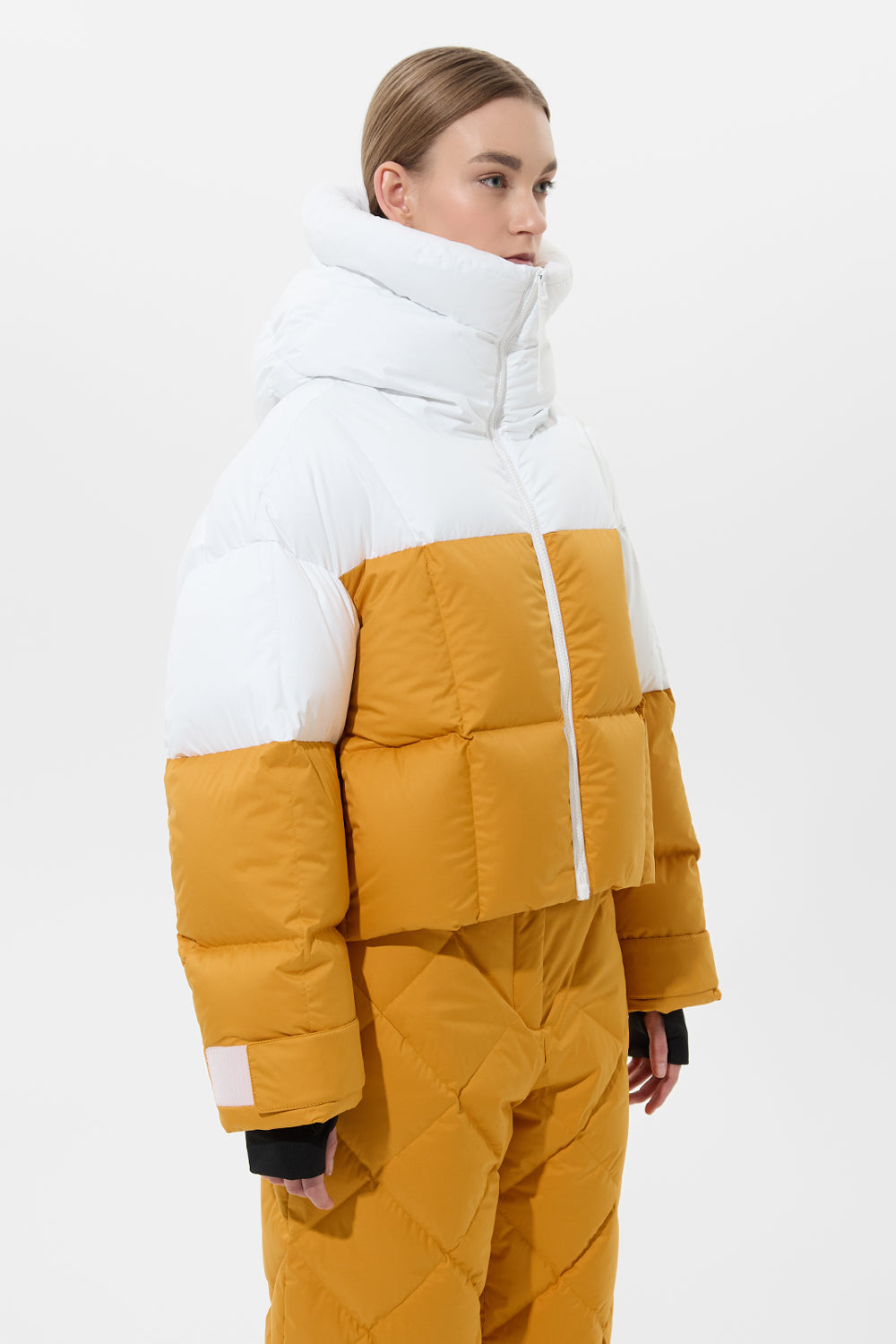 Double Apres Ski Wendy Jacket Tec White + Tec Amber