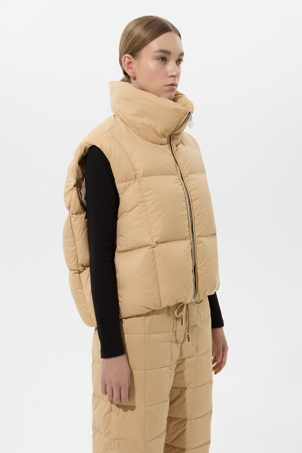 Zip Vest Leon Cream