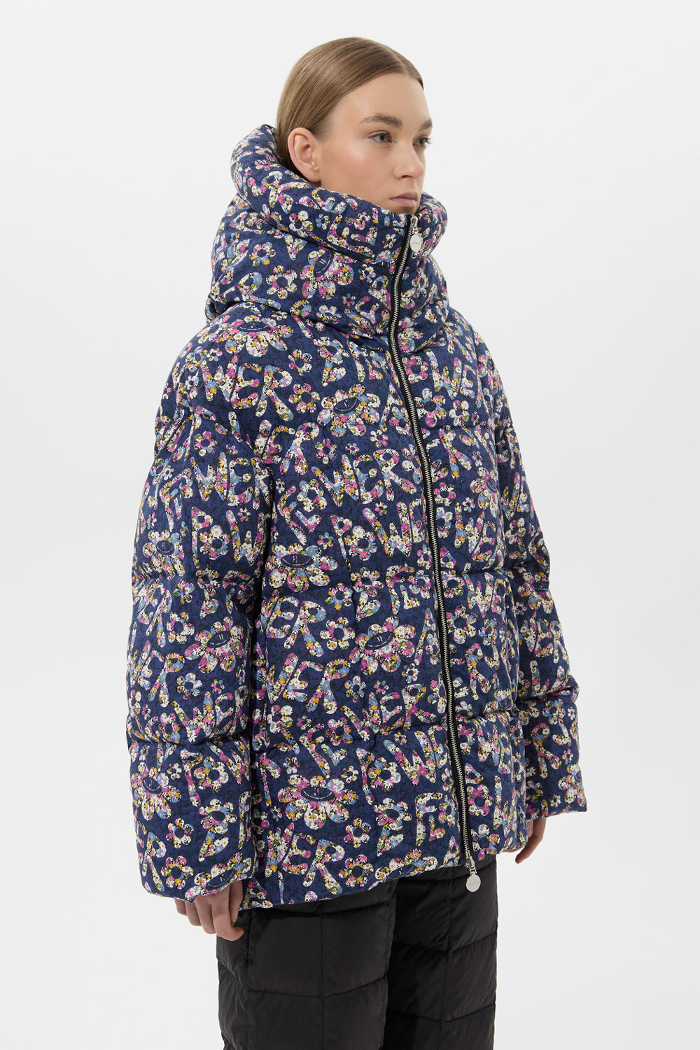 Wendy Jacket Flower Navy