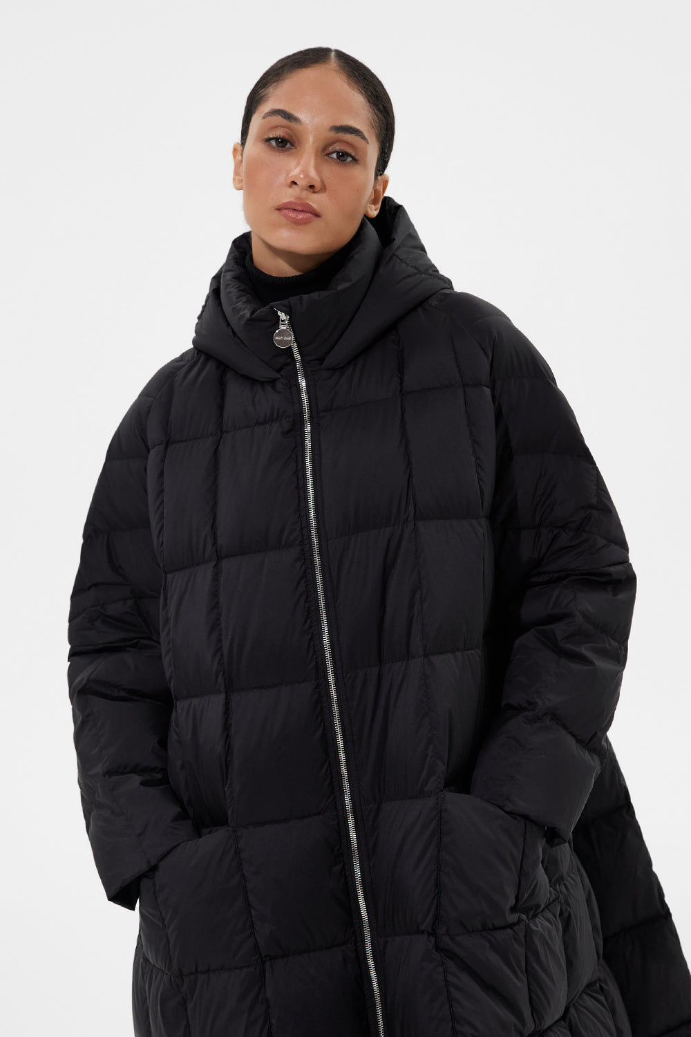 Black pyramid bubble clearance coat