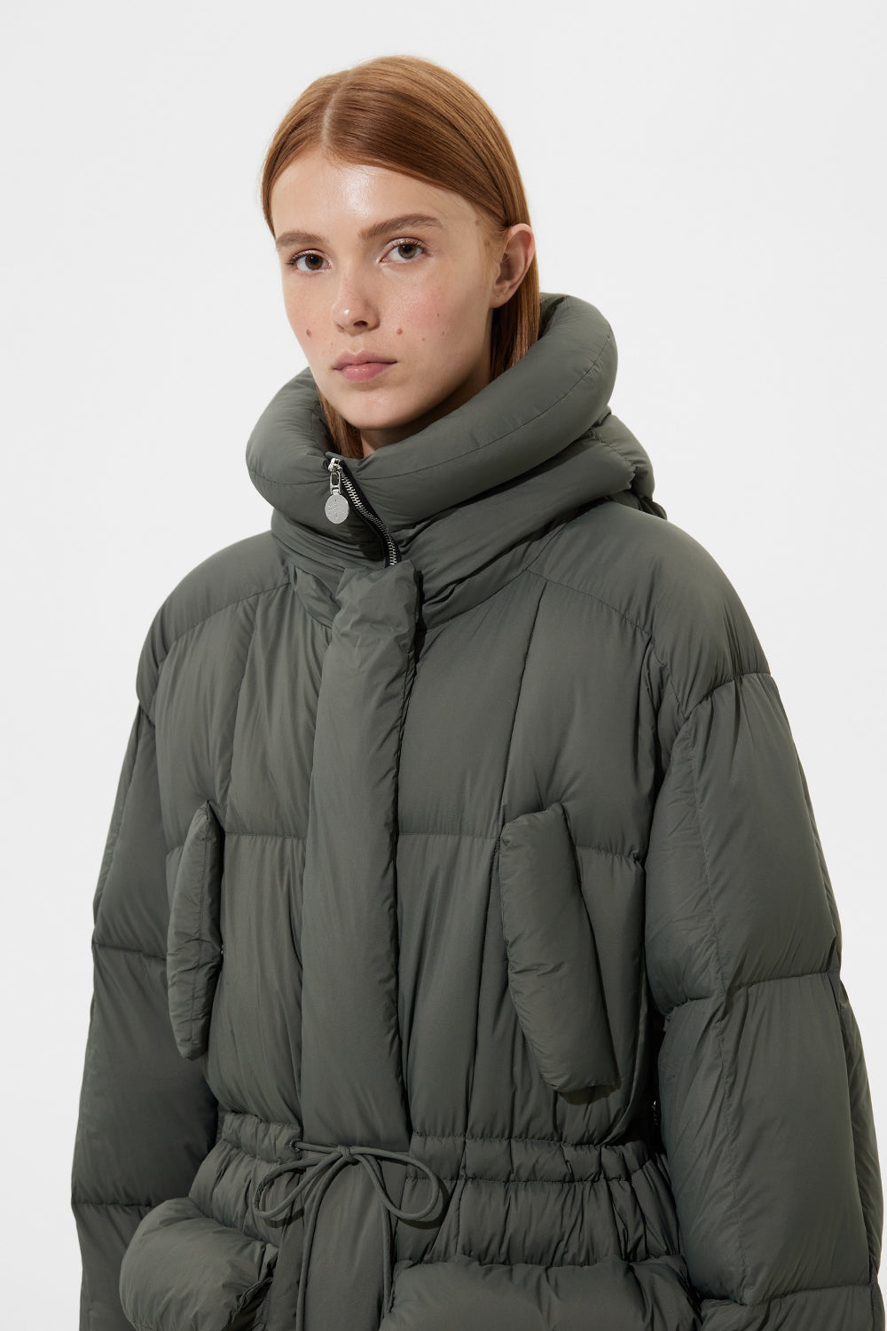 Quilted Parka Soft Khaki