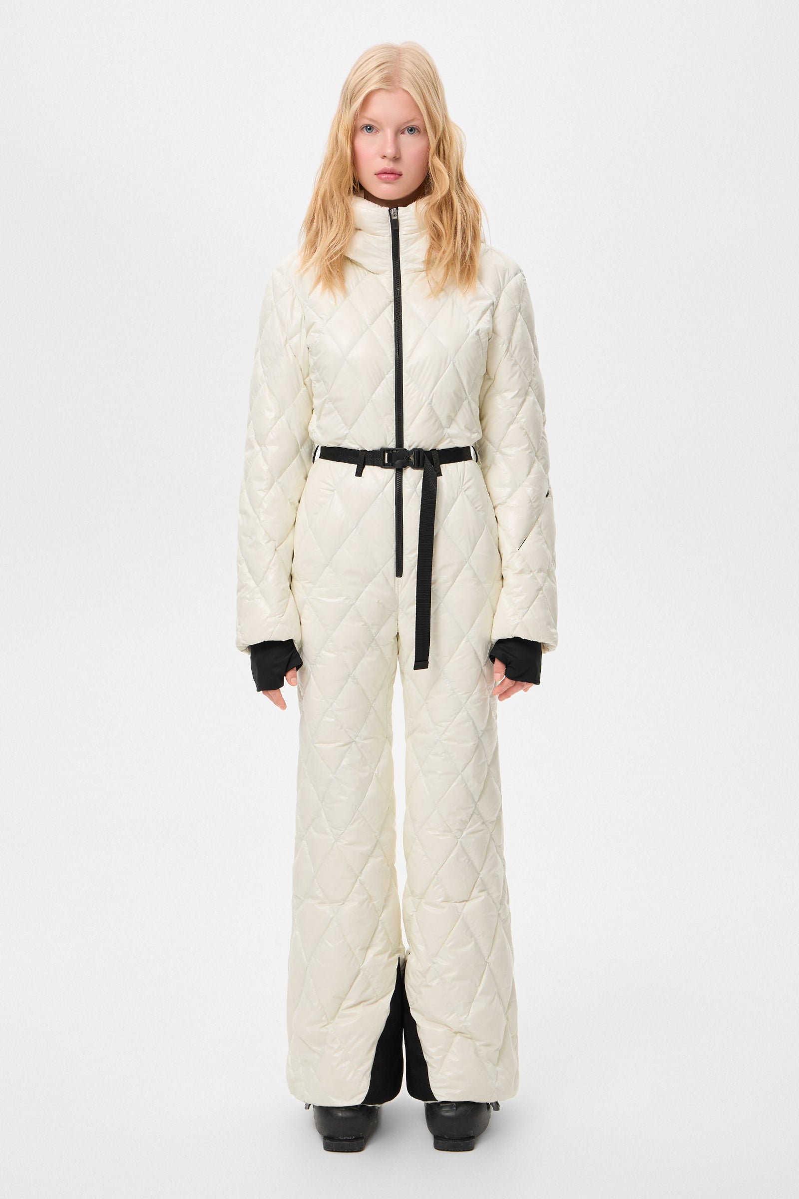 Apres Ski  Overall Glitter White