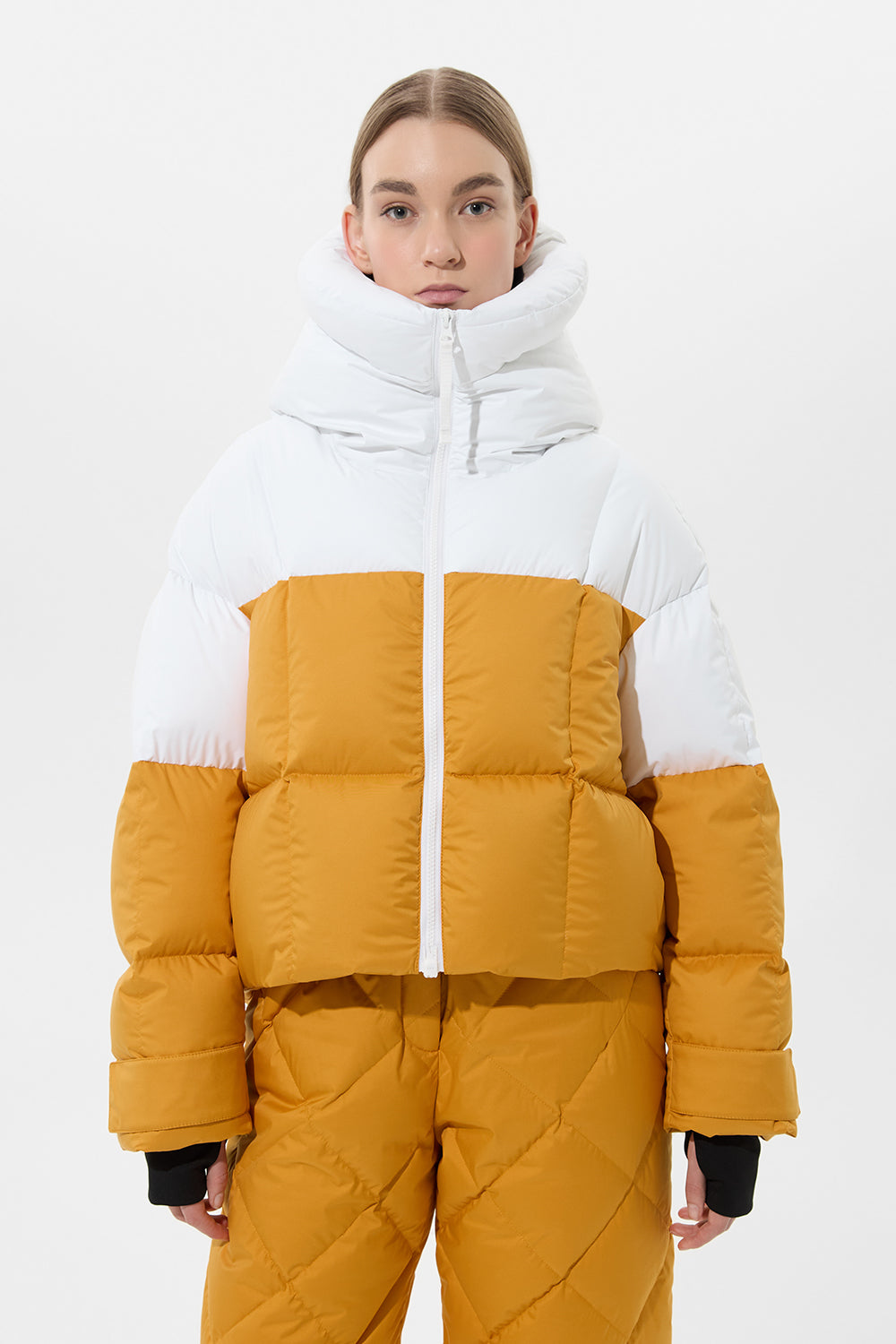 Double Apres Ski Wendy Jacket Tec White + Tec Amber