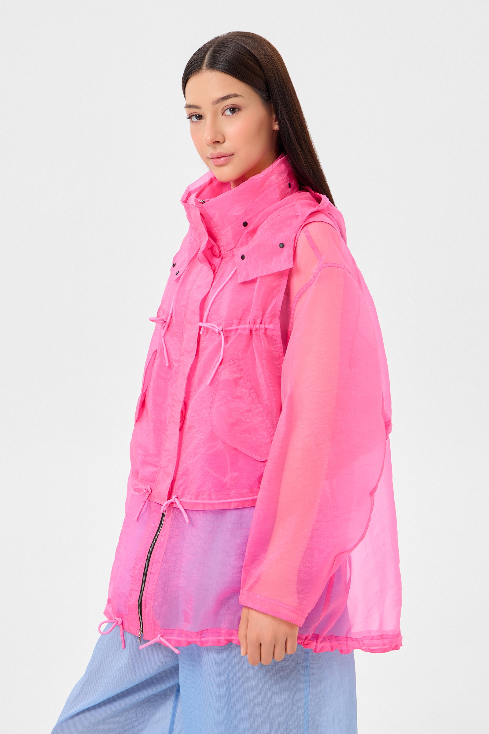 Light Ember Coat Neon Pink