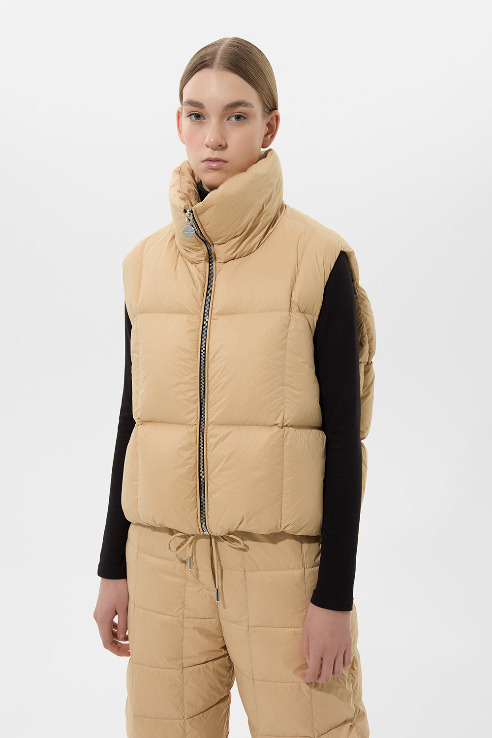 Zip Vest Leon Cream