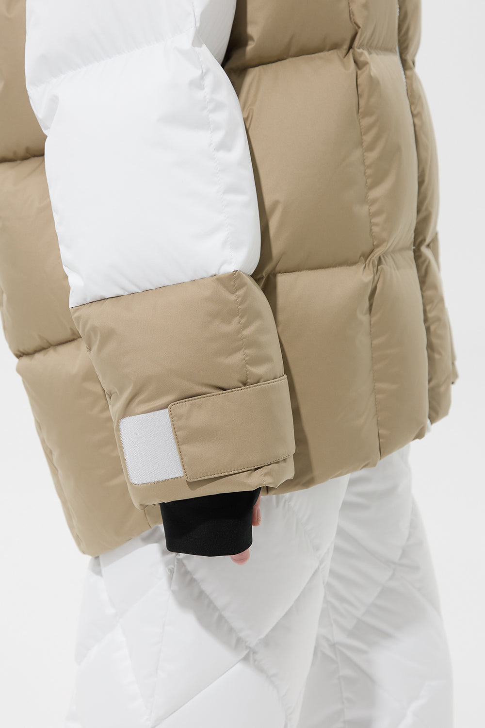 Multi Apres Ski Long Wendy Jacket Tec White + Tec Beige