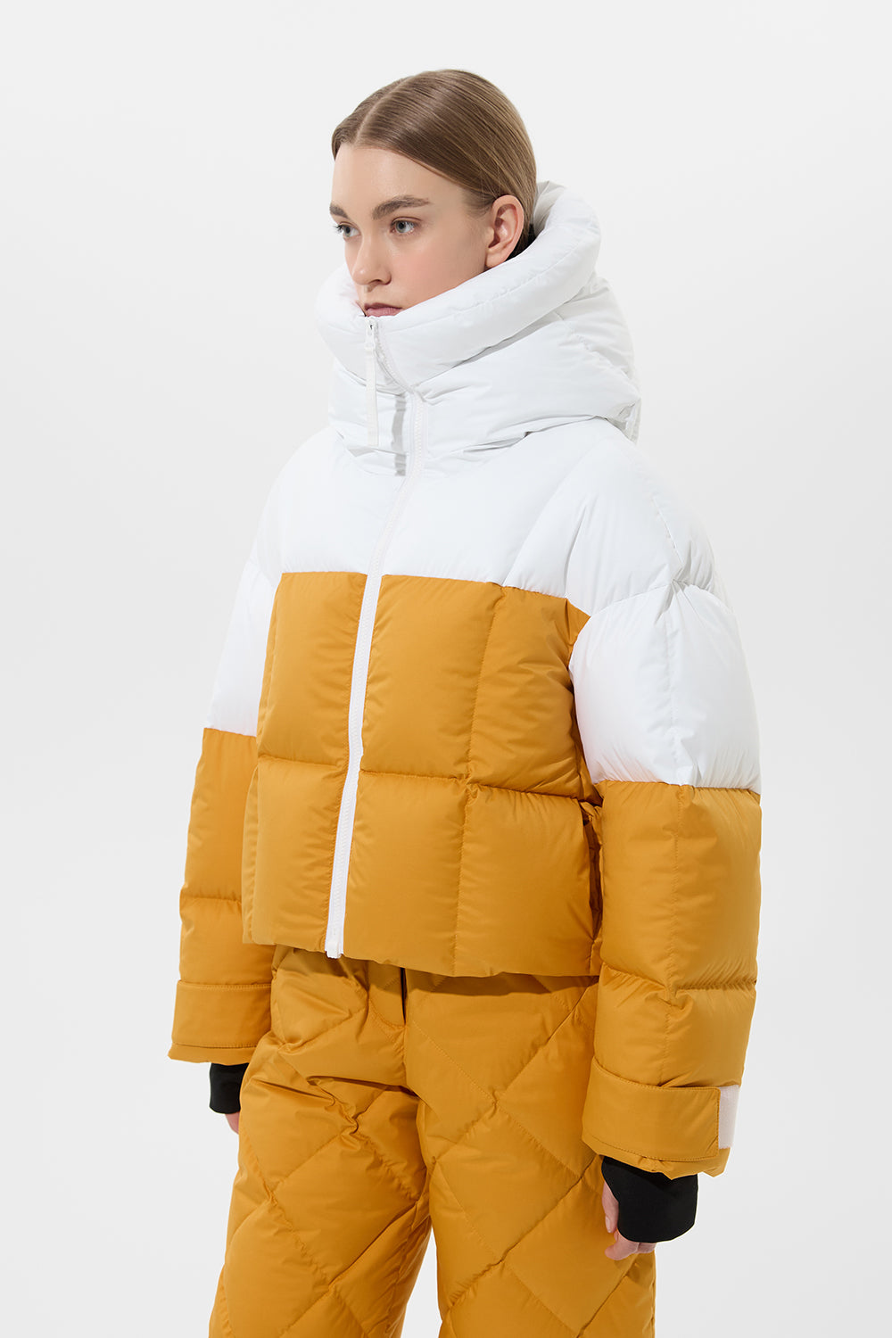 Double Apres Ski Wendy Jacket Tec White + Tec Amber