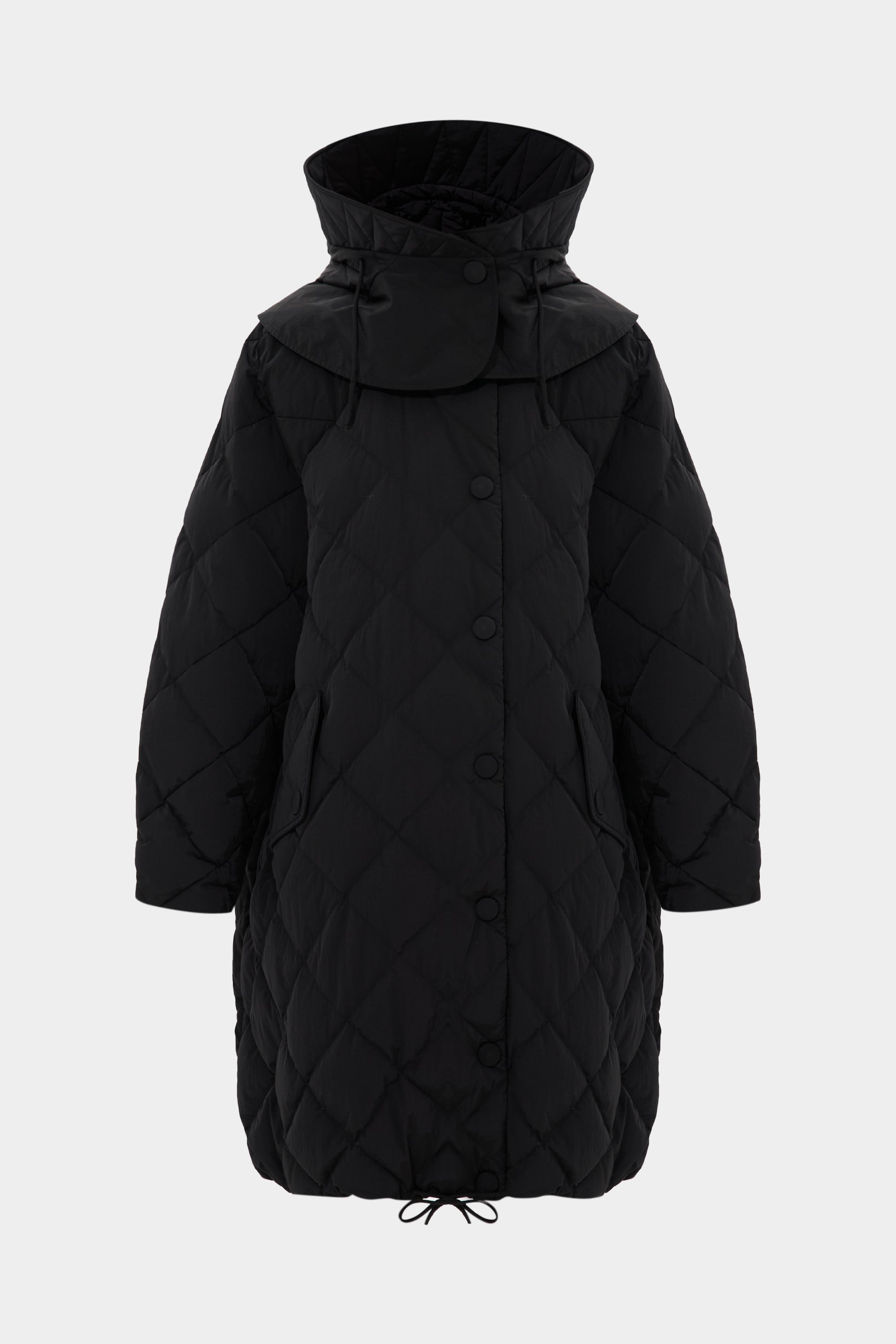 Cyclone black puffer jacket online