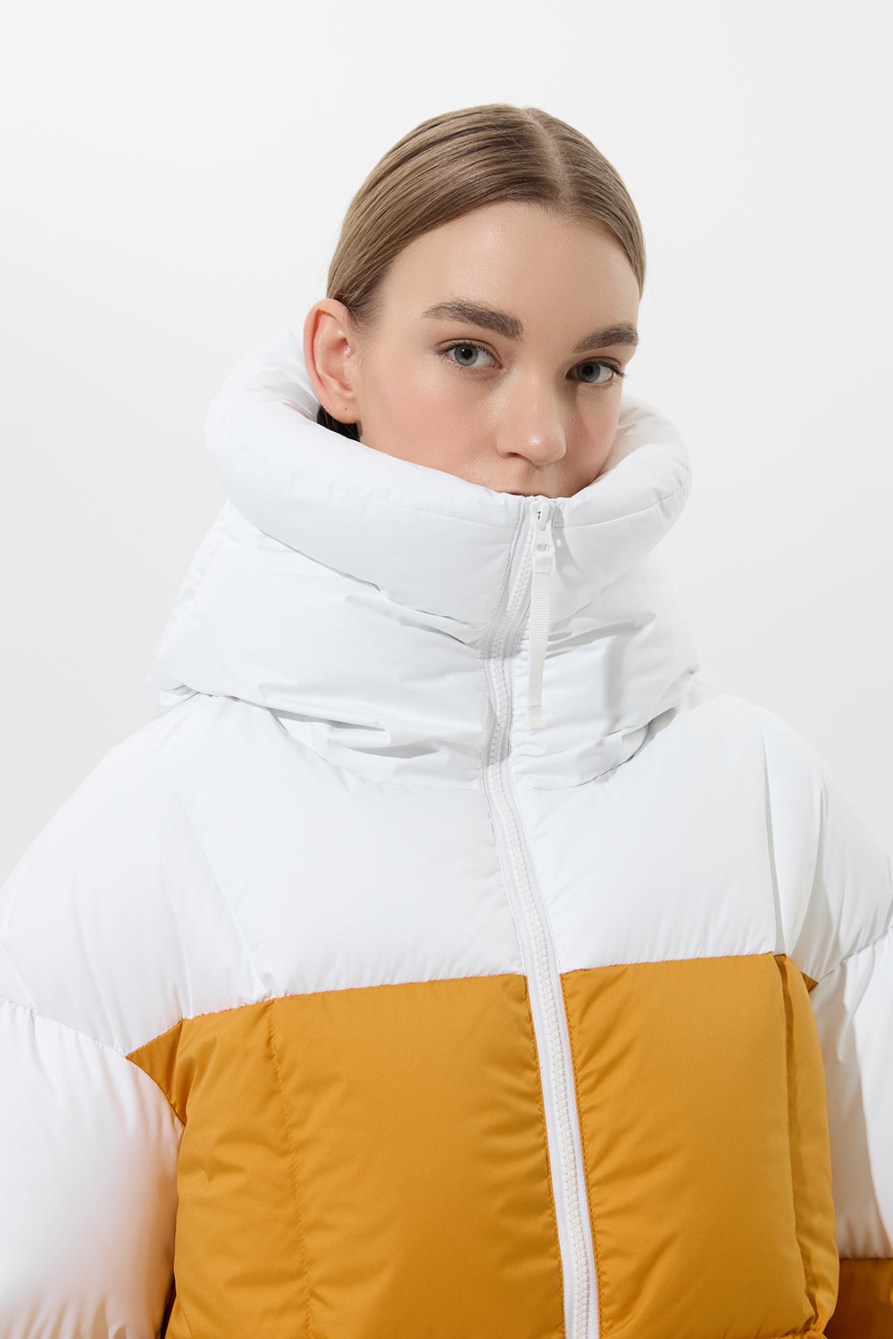 Double Apres Ski Wendy Jacket Tec White + Tec Amber