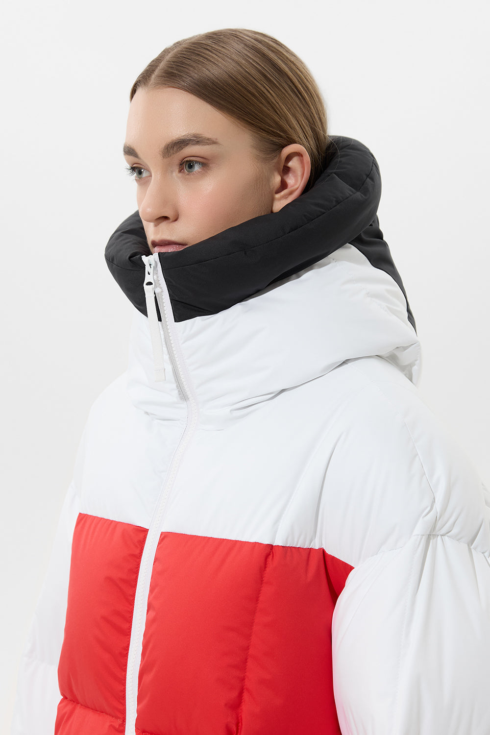 Multi Apres Ski Long Wendy Jacket Tec White + Tec Red