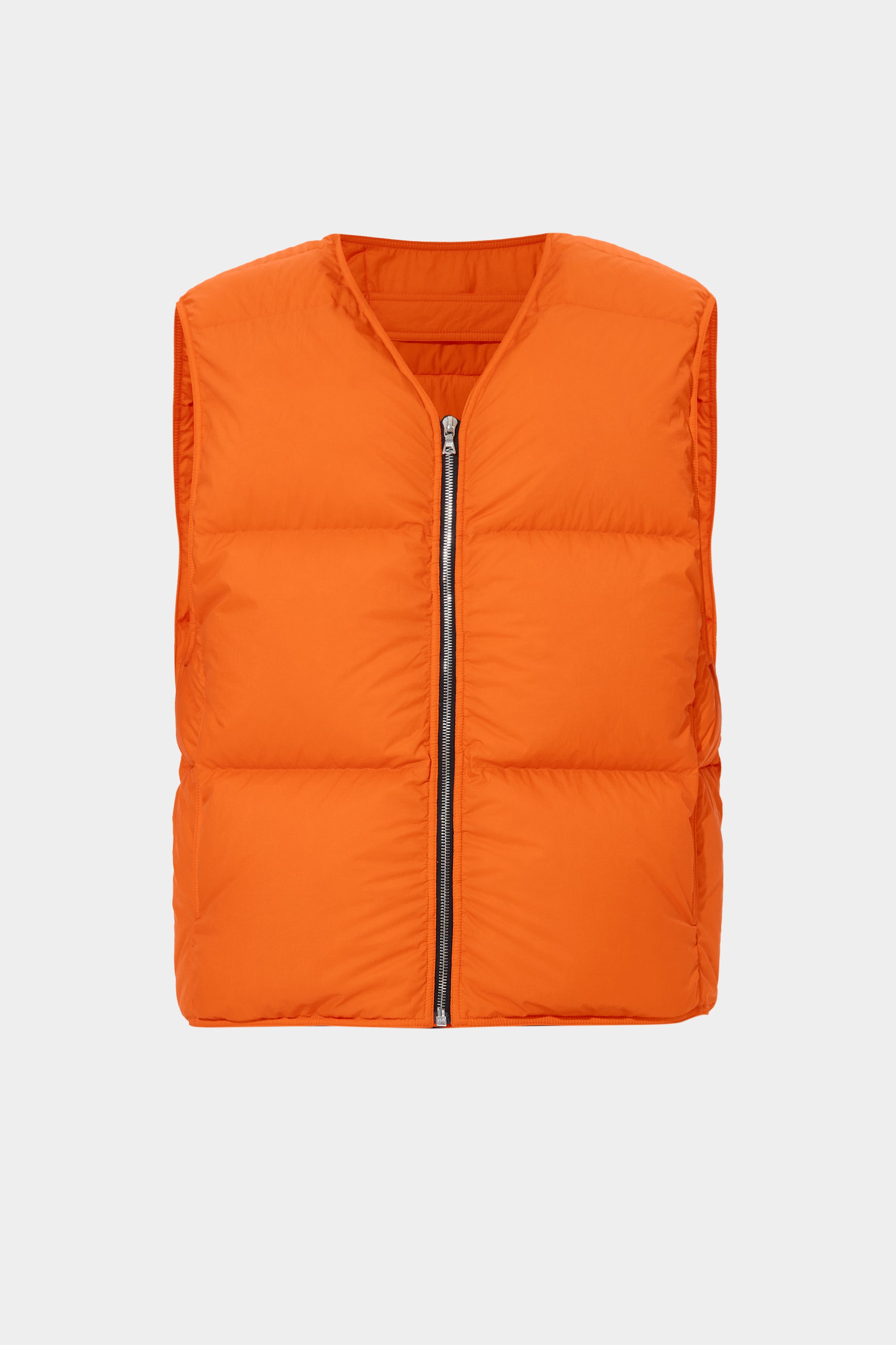 Zip Vest Man Micro Orange