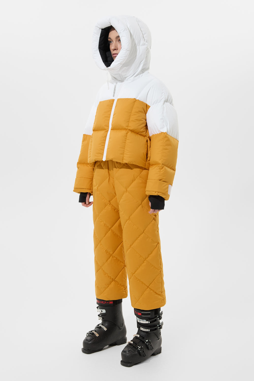 Double Apres Ski Wendy Jacket Tec White + Tec Amber