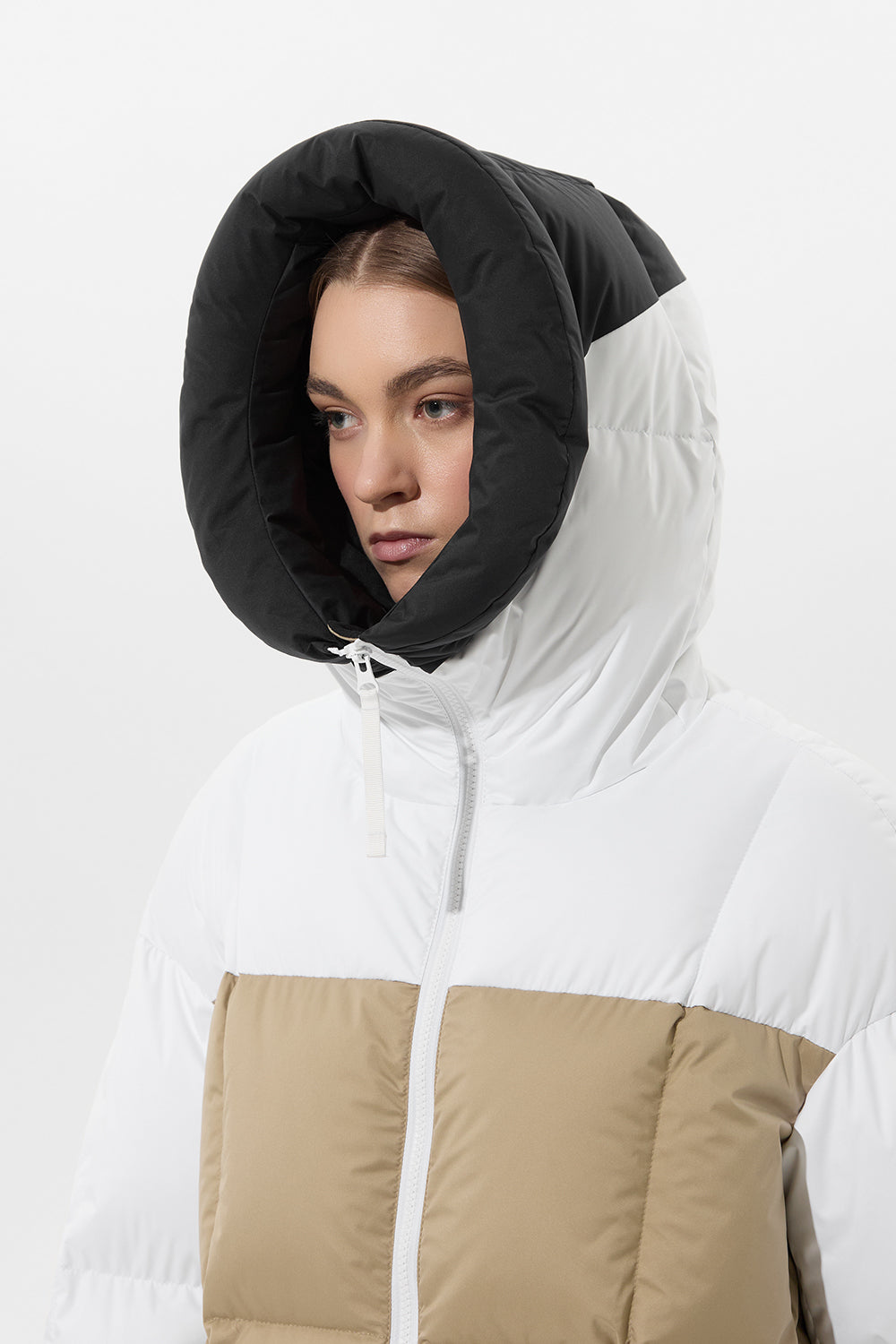 Multi Apres Ski Long Wendy Jacket Tec White + Tec Beige