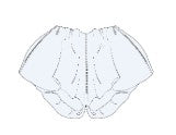 BALLOON SHORTS GABY WHITE