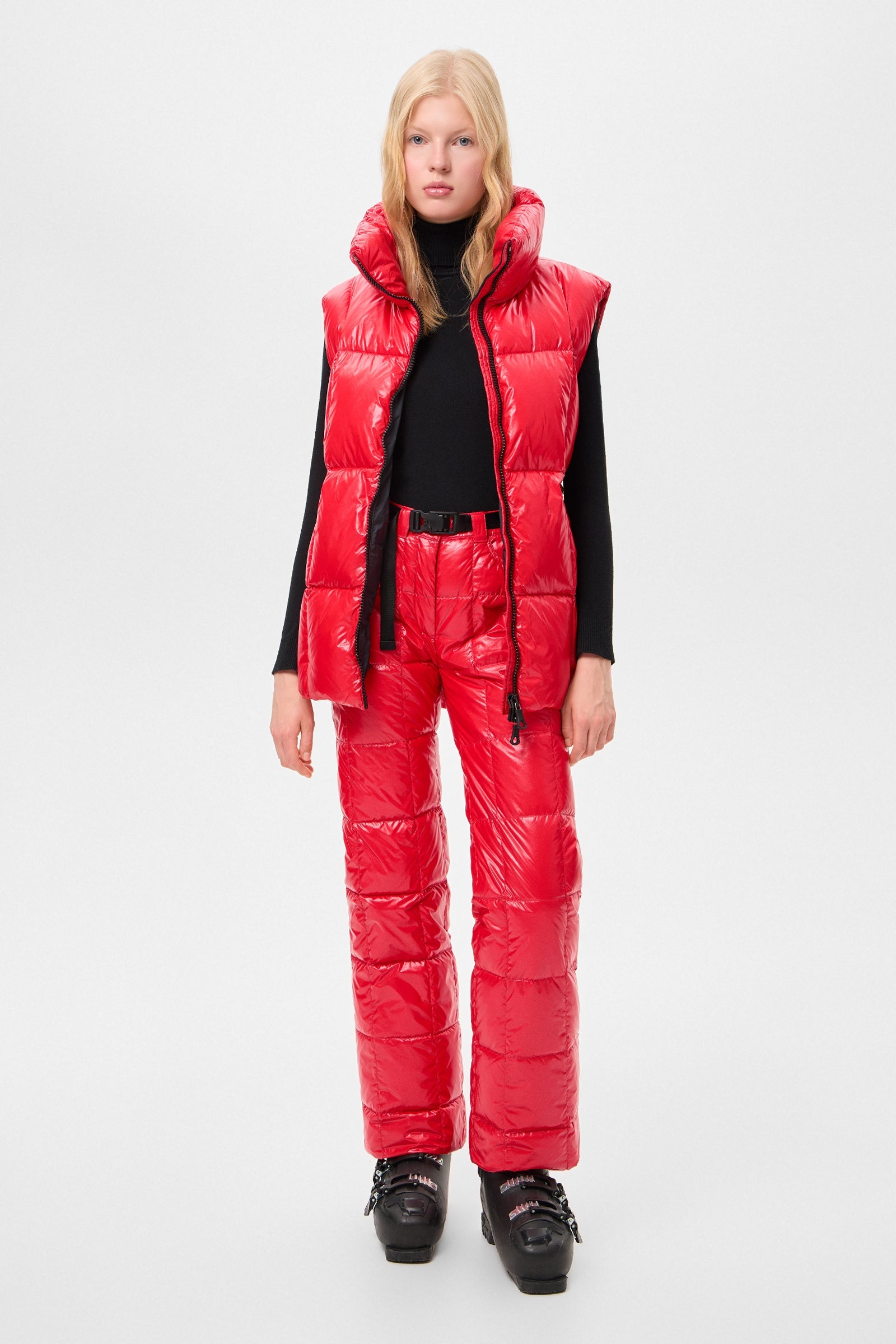 APRES SKI CHALET PANTS GLITTER RED - IENKI IENKI