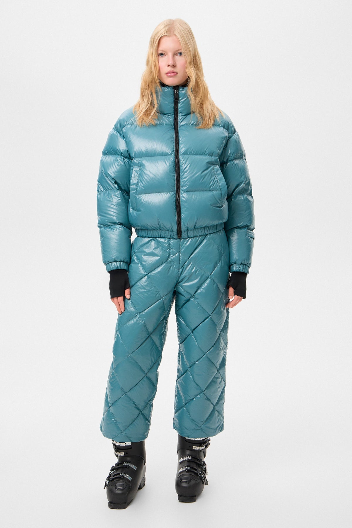 APRES SKI COOL JACKET GLITTER GREEN - IENKI IENKI
