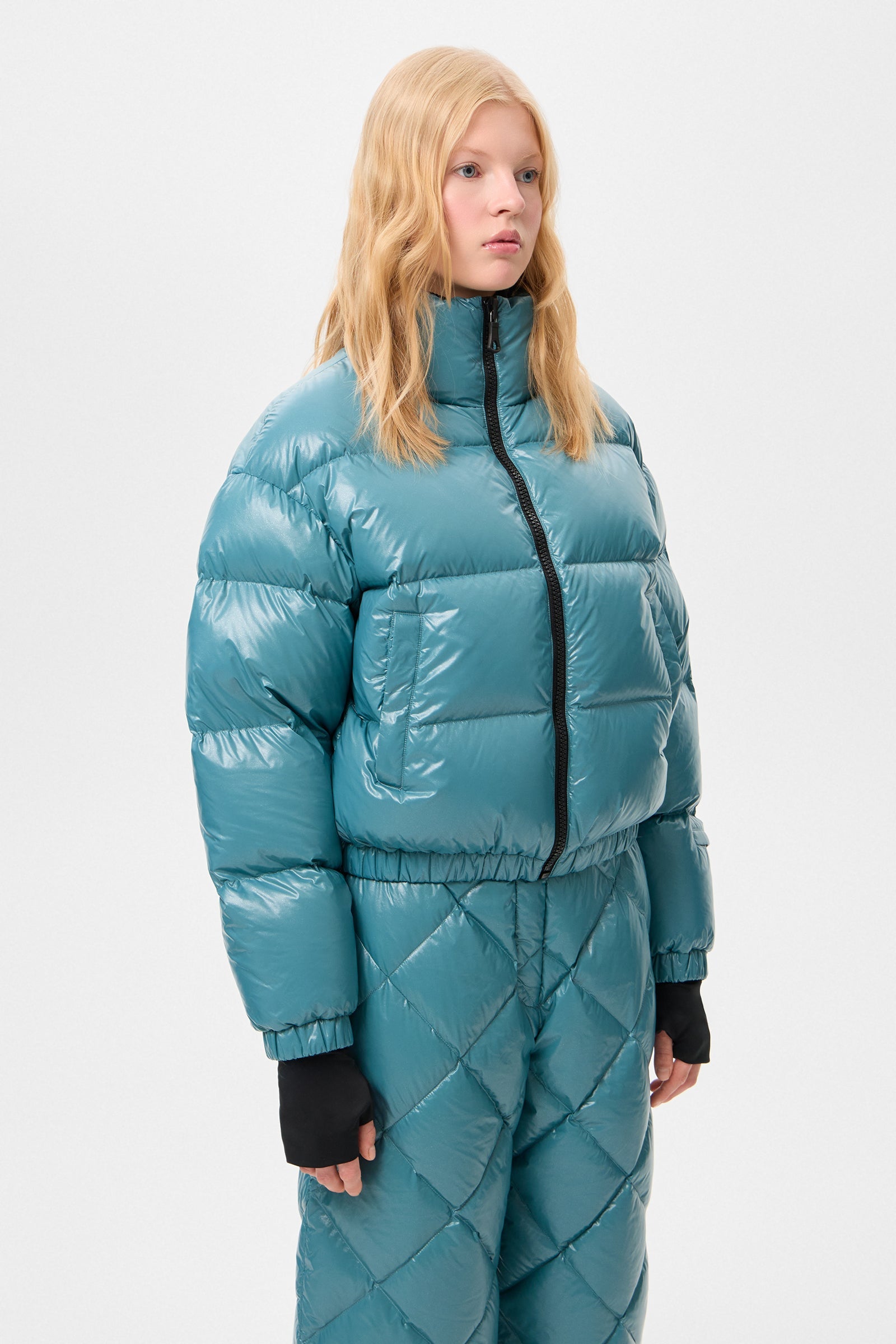 APRES SKI COOL JACKET GLITTER GREEN - IENKI IENKI