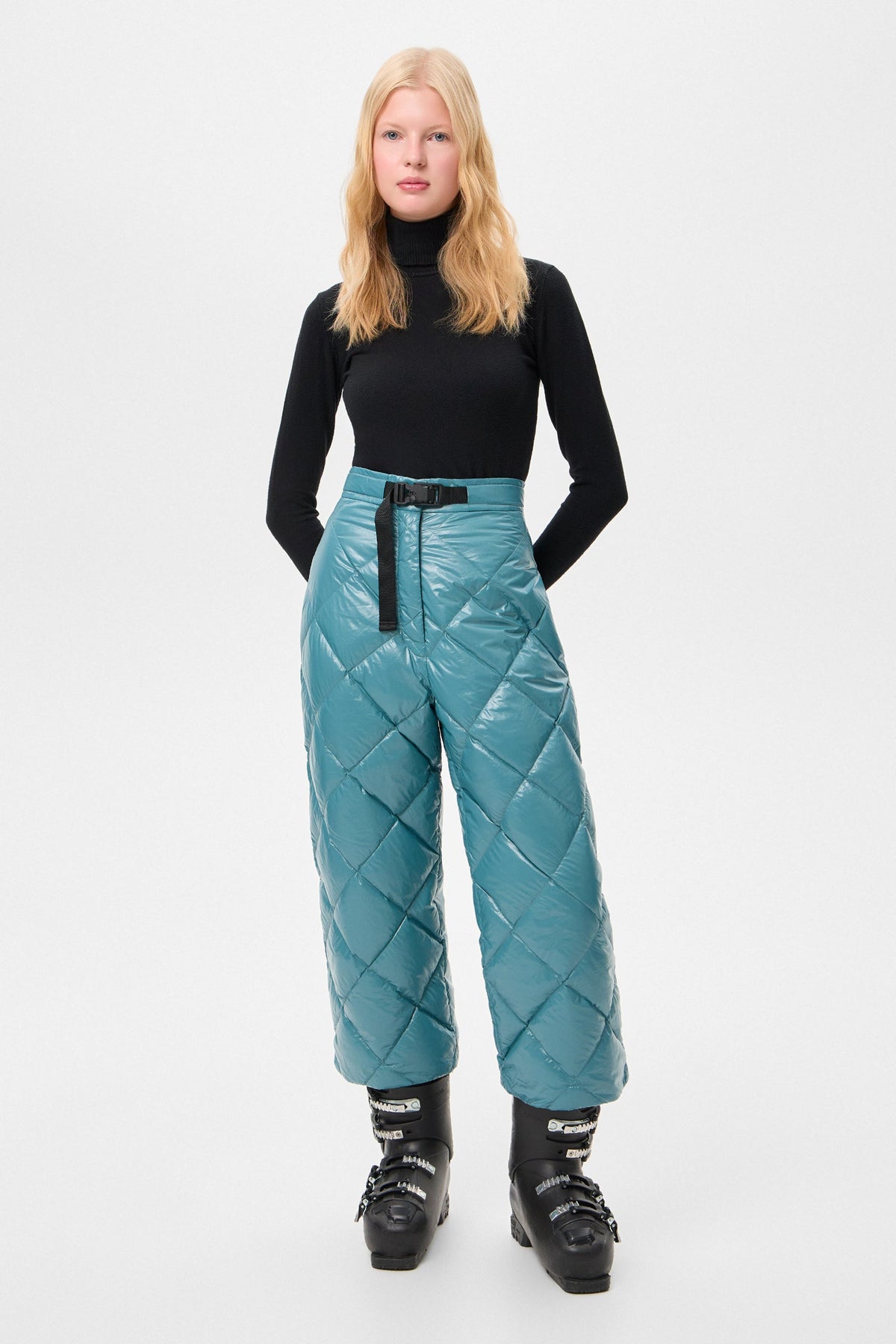 APRES SKI DUNNO PANTS GLITTER GREEN - IENKI IENKI