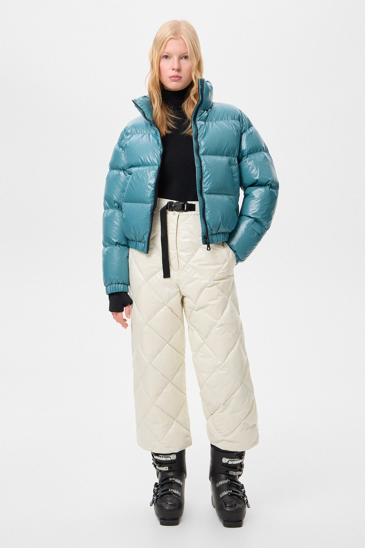 APRES SKI DUNNO PANTS GLITTER WHITE - IENKI IENKI