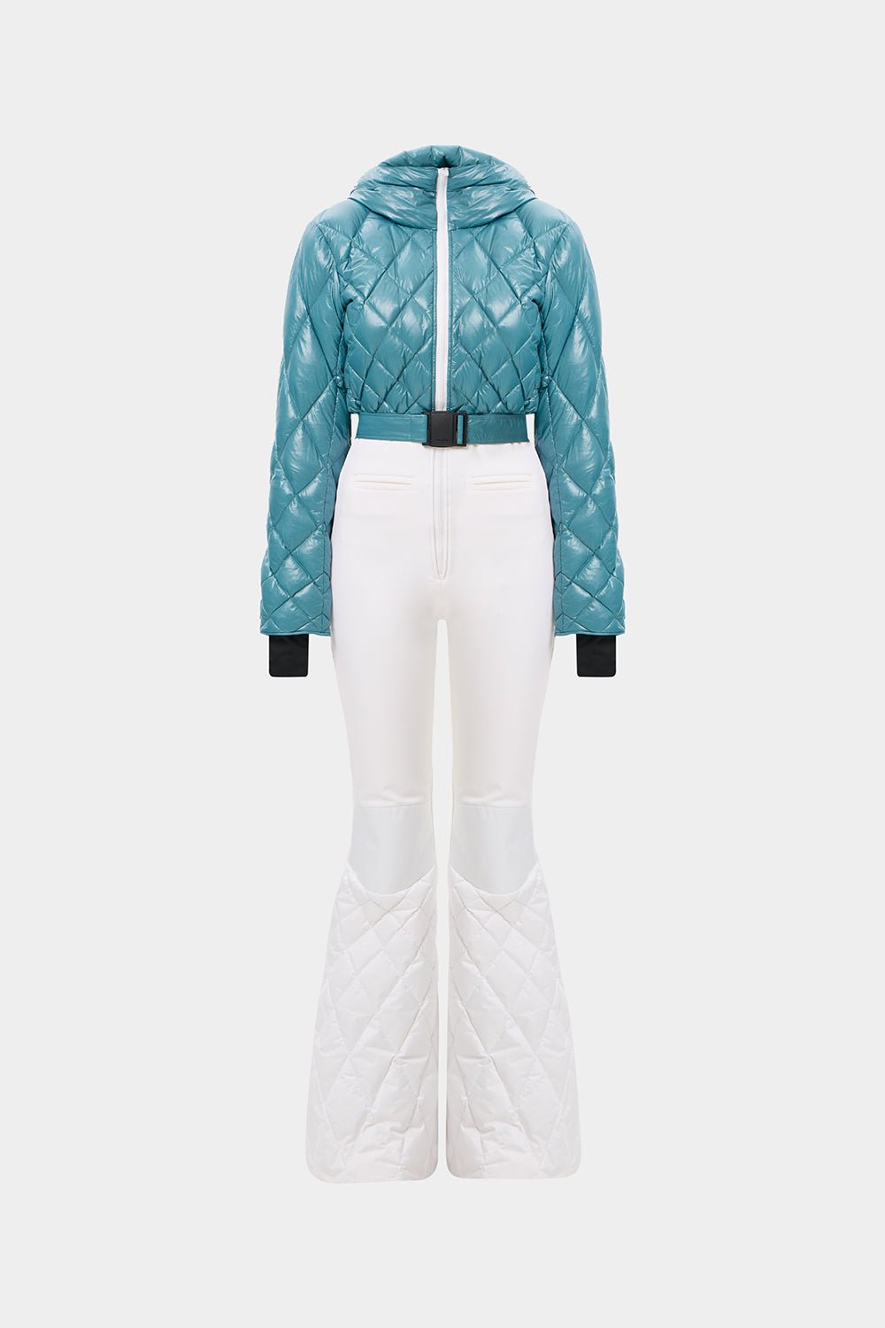 APRES SKI STARDUST OVERALL GLITTER GREEN + SHELL WHITE - IENKI IENKI