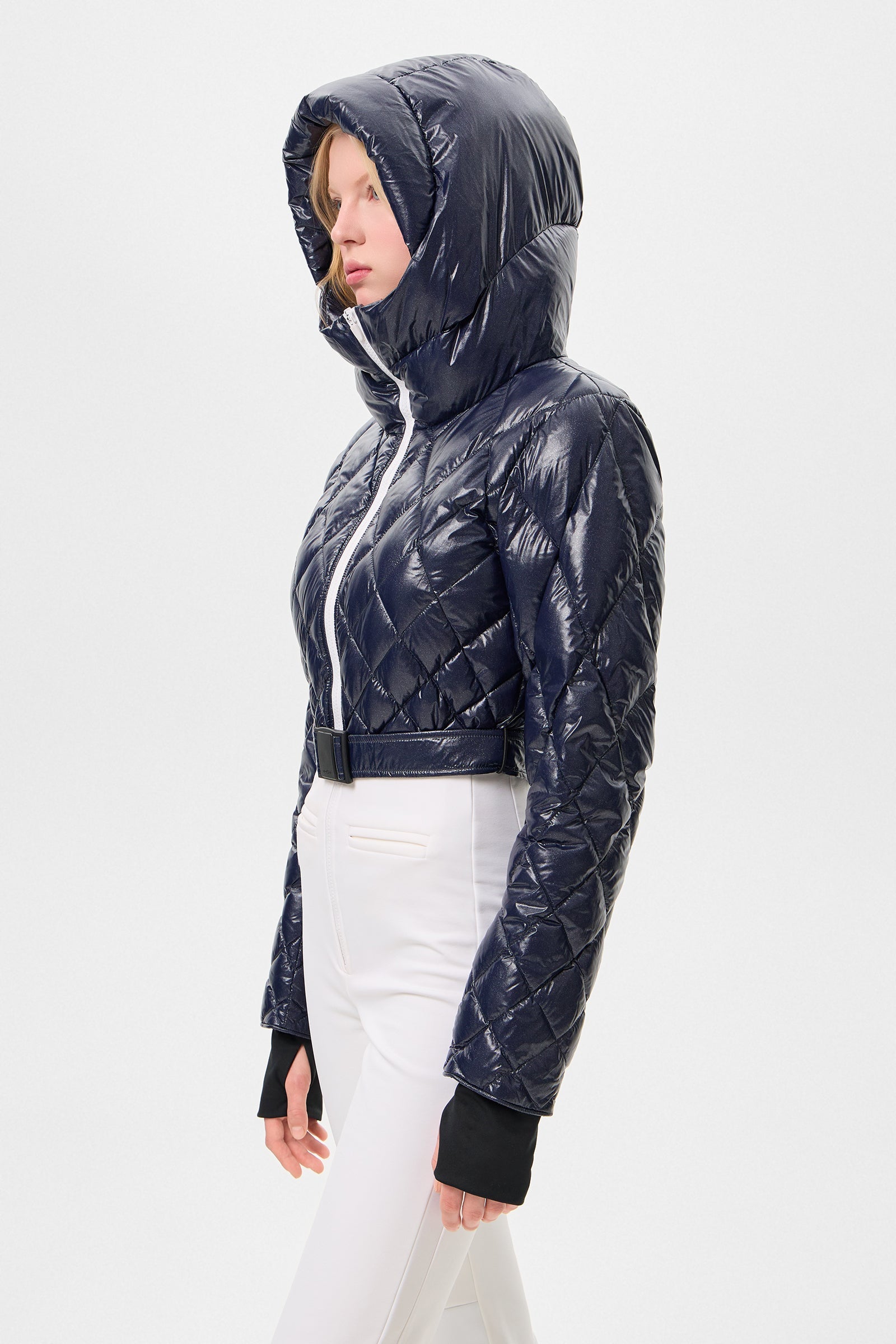 APRES SKI STARDUST OVERALL GLITTER NAVY + SHELL WHITE - IENKI IENKI