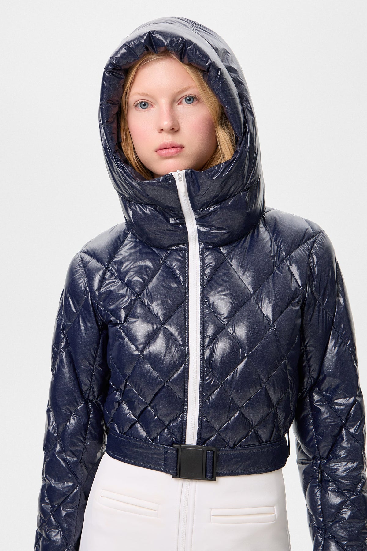 APRES SKI STARDUST OVERALL GLITTER NAVY + SHELL WHITE - IENKI IENKI